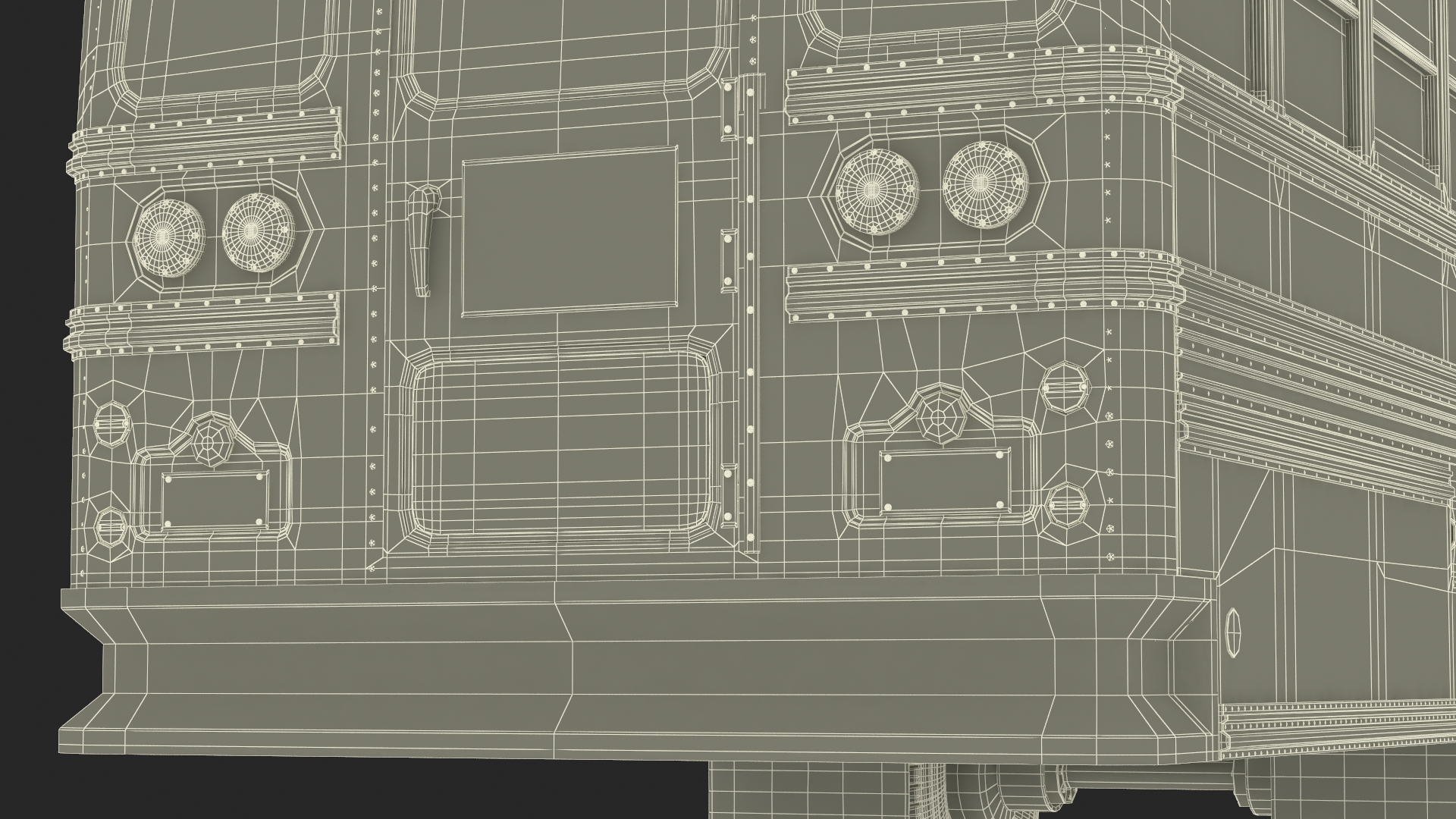 3D model American School Bus Rigged for Cinema 4D