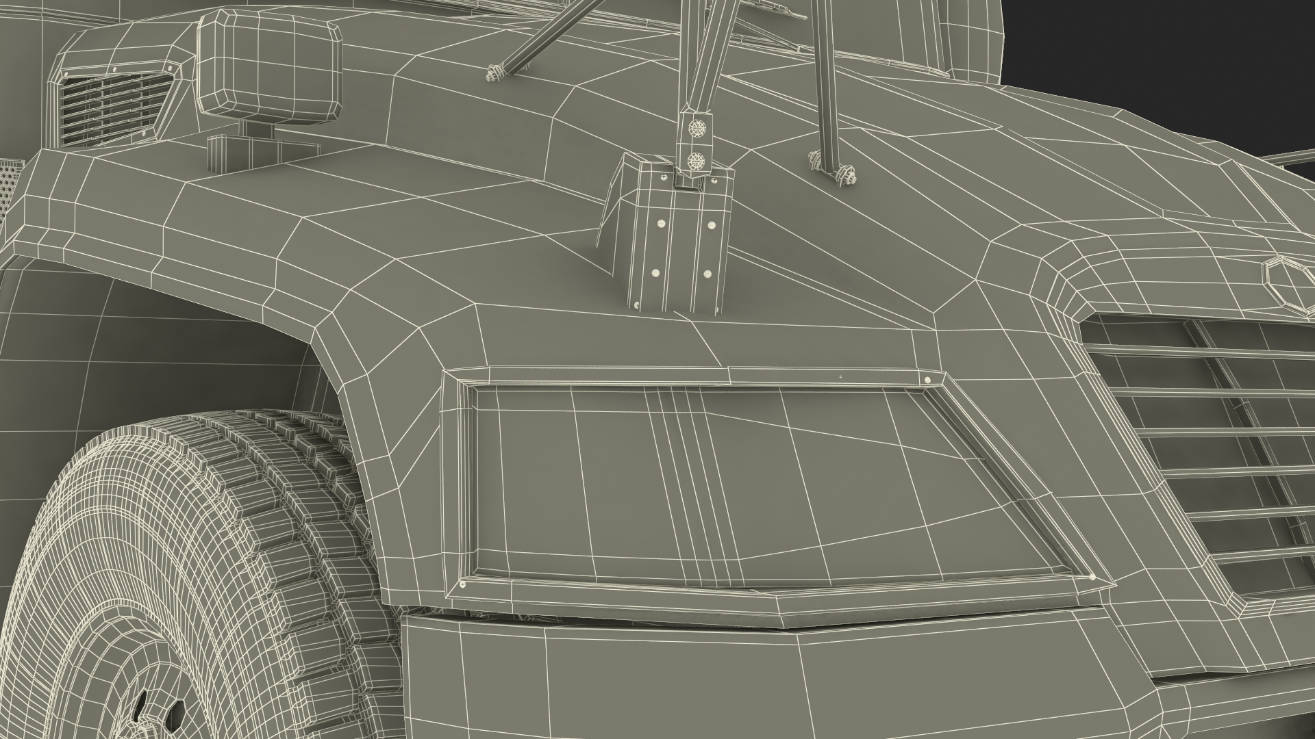 3D model American School Bus Rigged for Cinema 4D