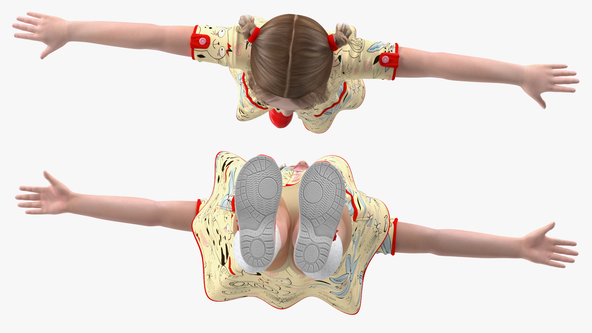 Child Girl Rigged 3D