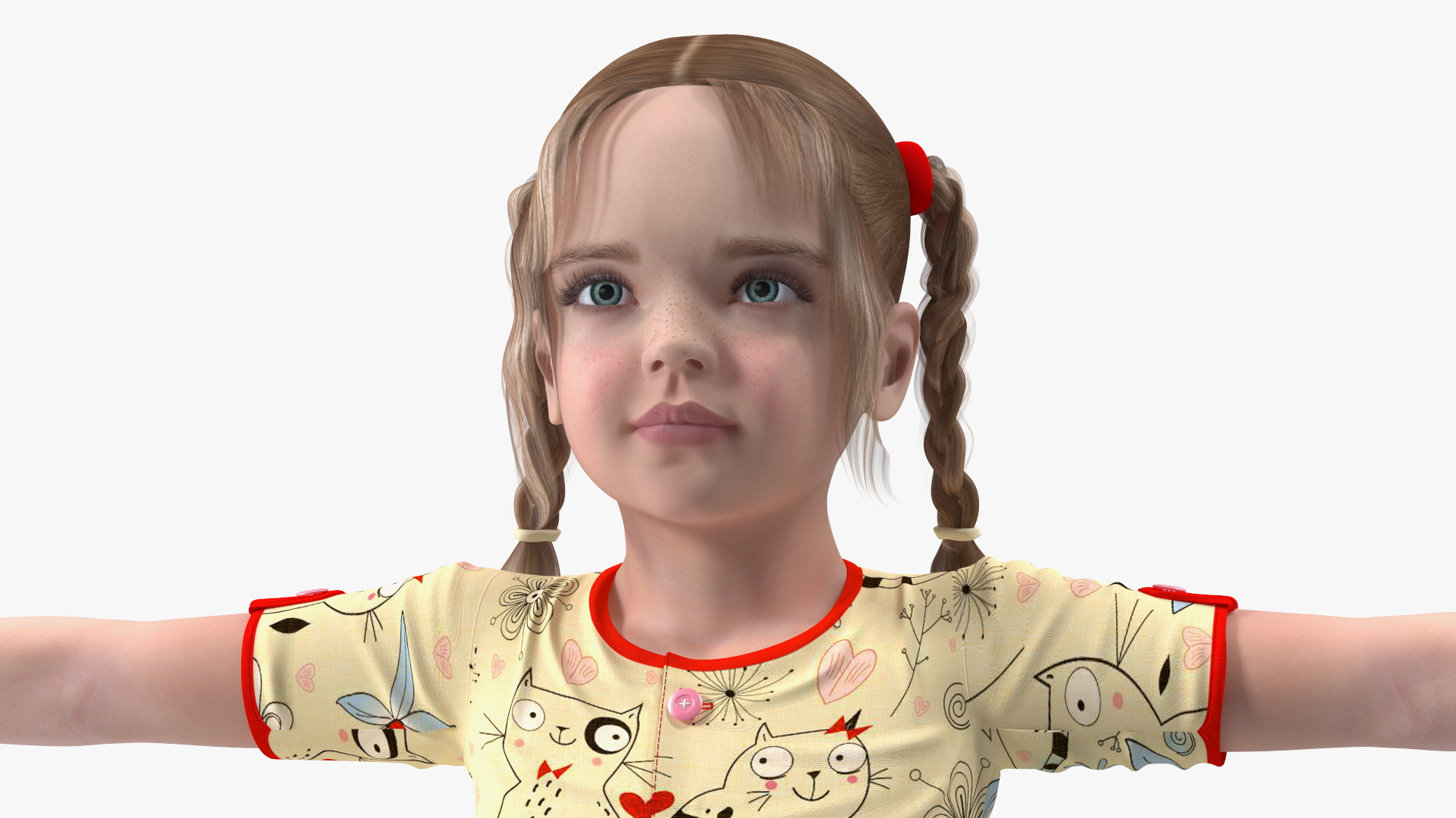 Child Girl Rigged 3D