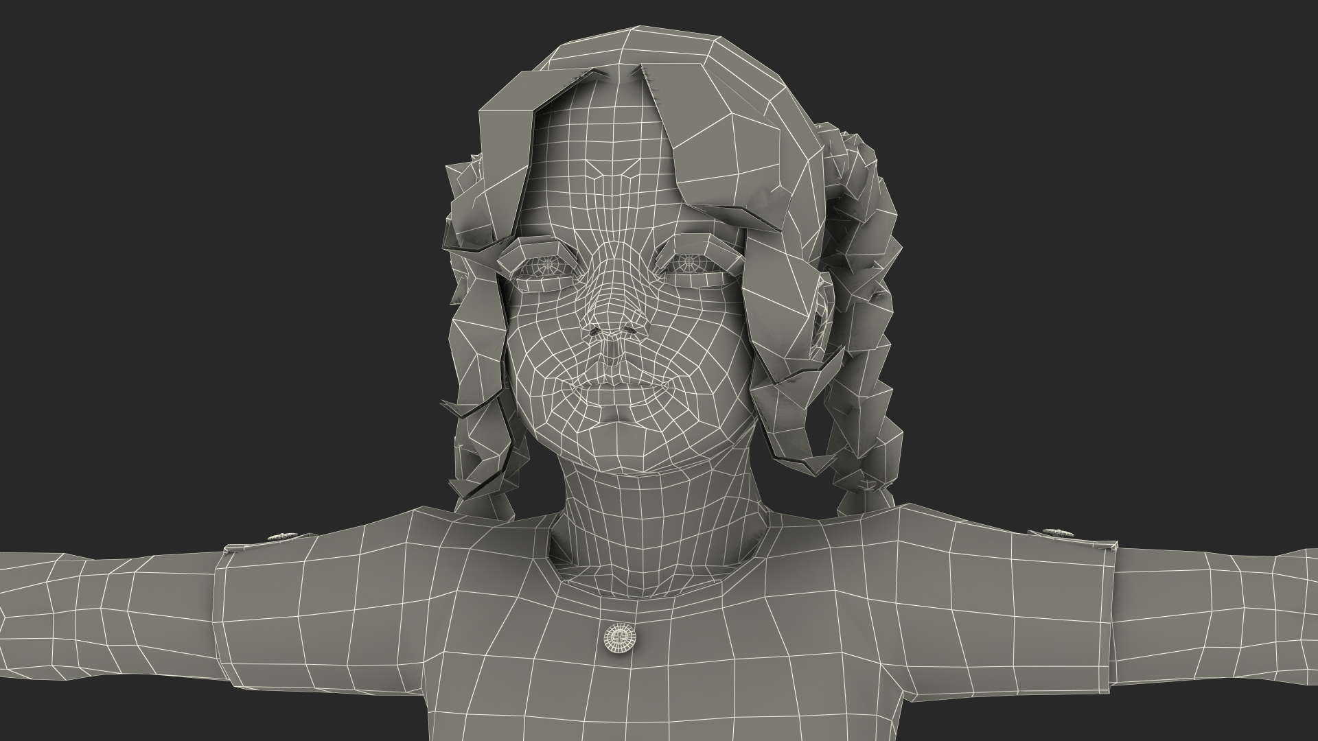 Child Girl Rigged 3D