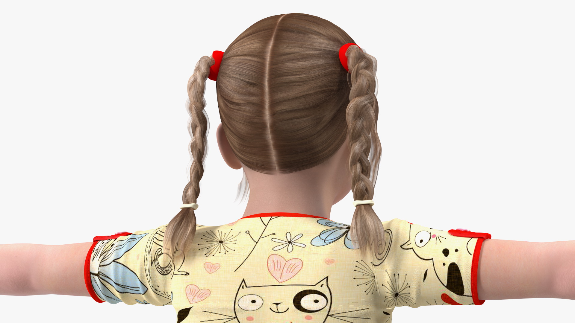 Child Girl Rigged 3D