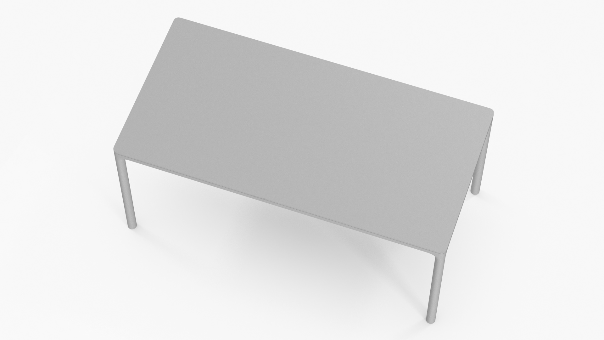 Modern Minimalist Rectangular Dining Table 3D