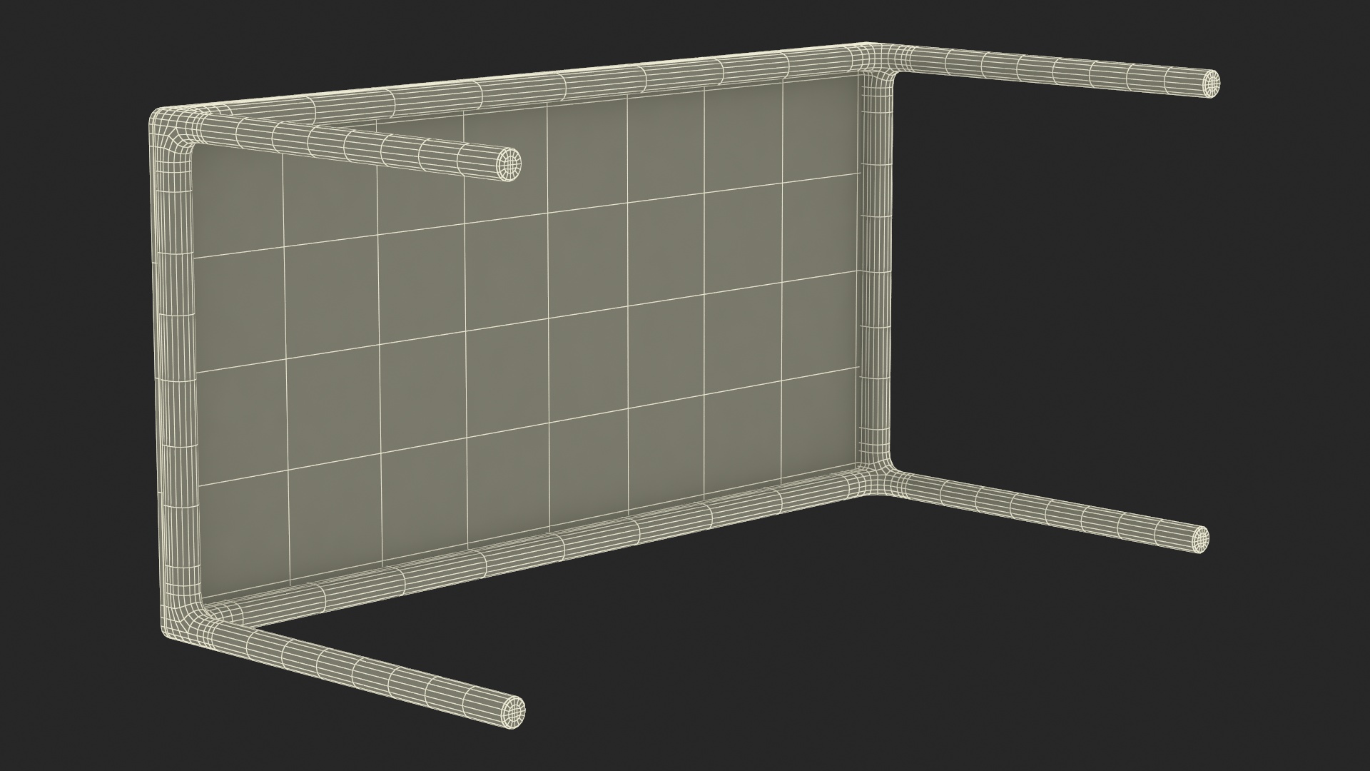 Modern Minimalist Rectangular Dining Table 3D