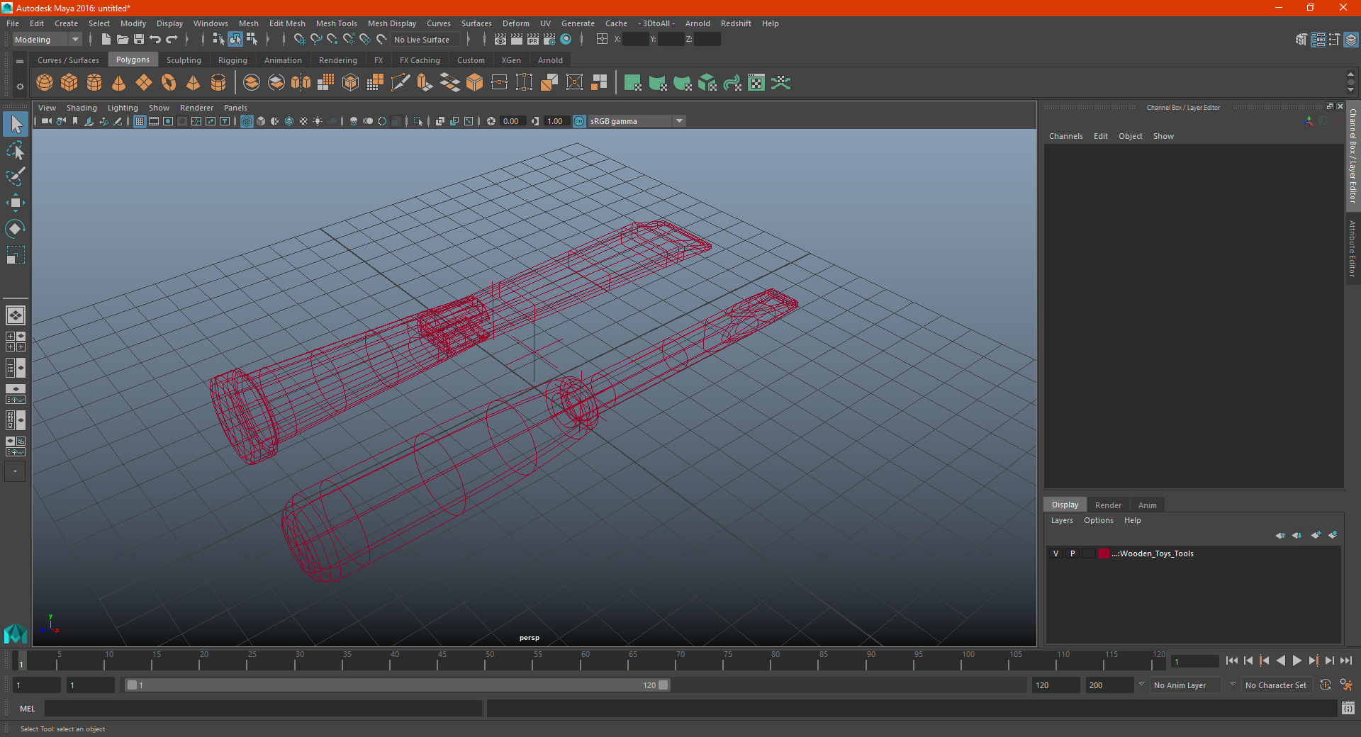 Wooden Toys Tools 3D