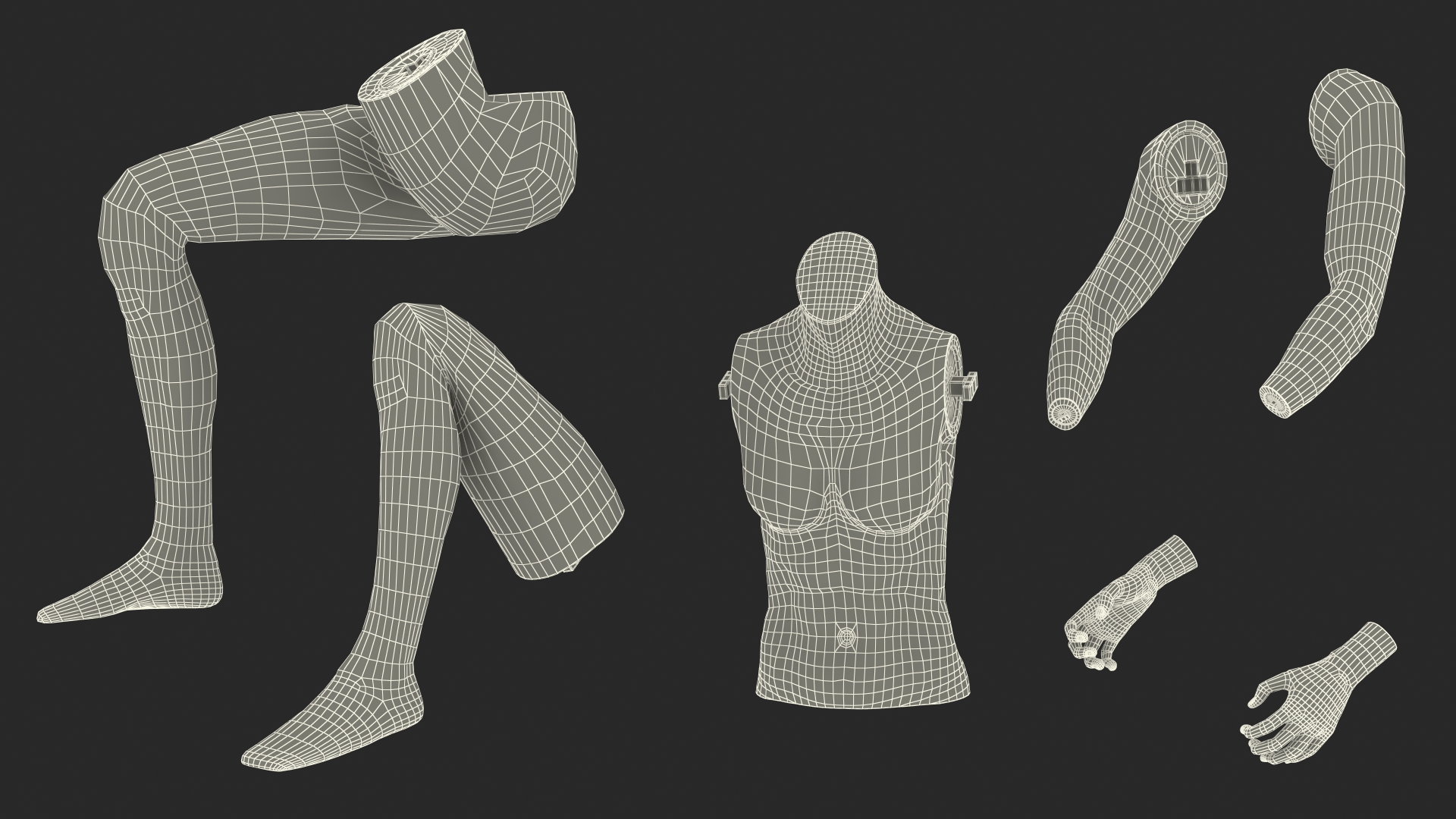 White Sports Mannequin Female Sitting 3D