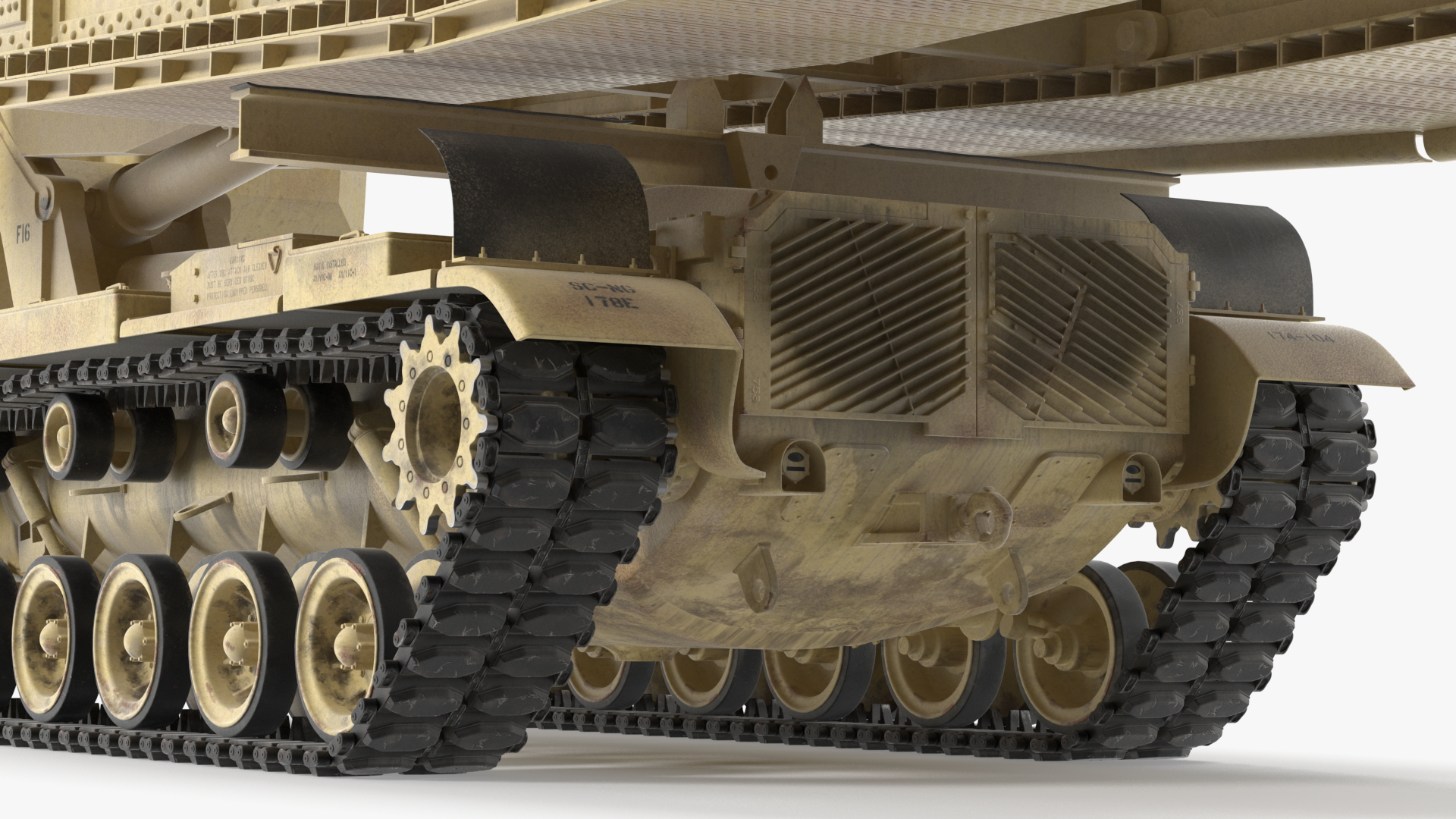 Armored Vehicle Launched Bridge AVLB M60A1 Rigged 3D model