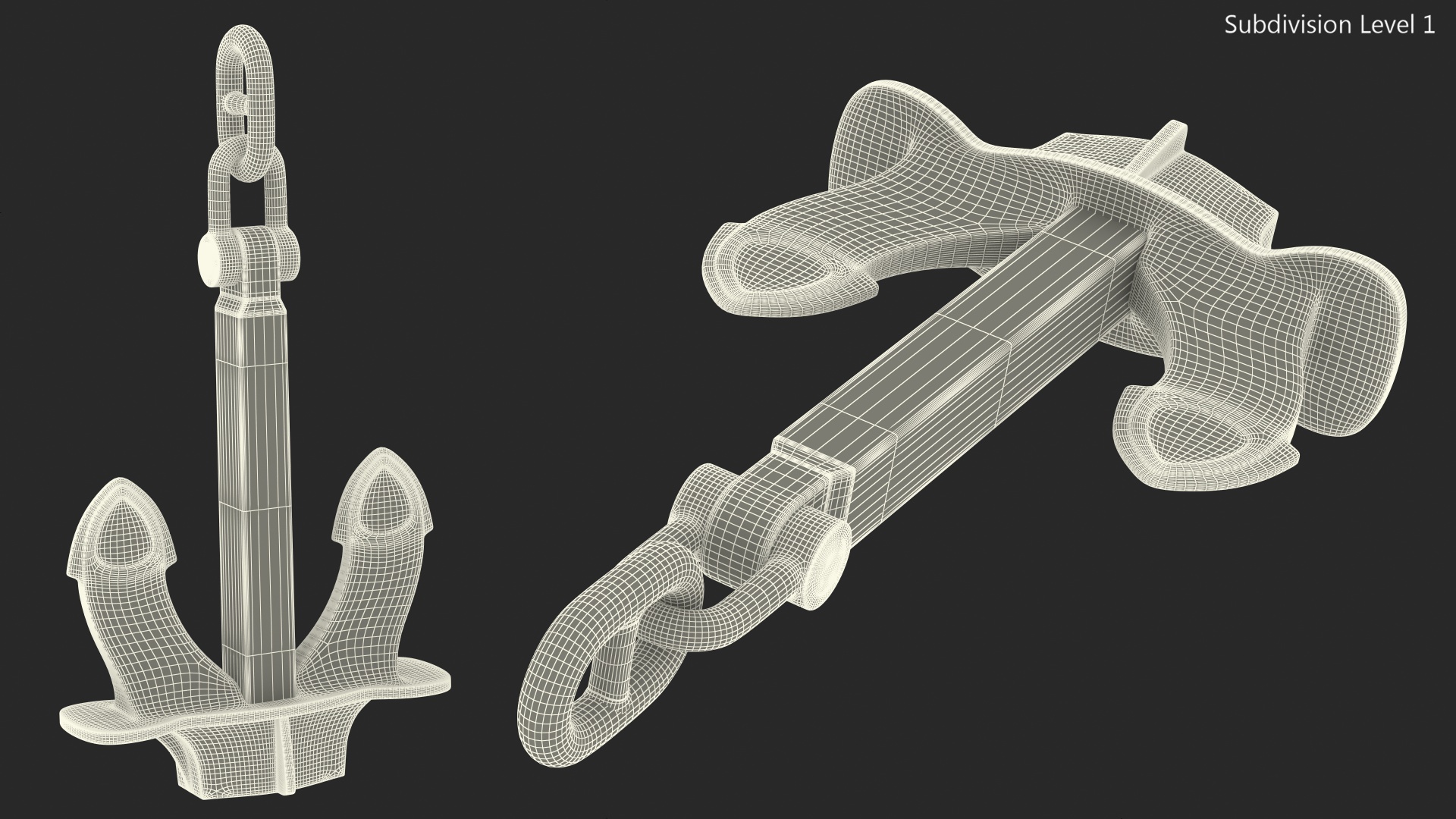 Rusty Anchor 3D