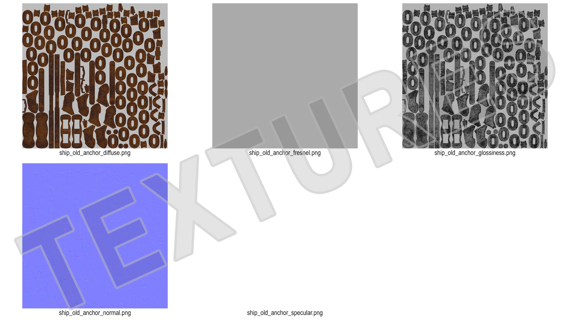 Rusty Anchor 3D