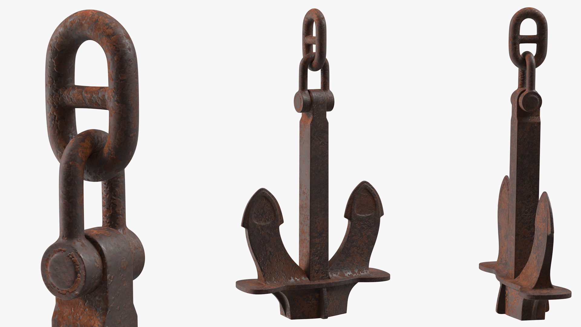 Rusty Anchor 3D