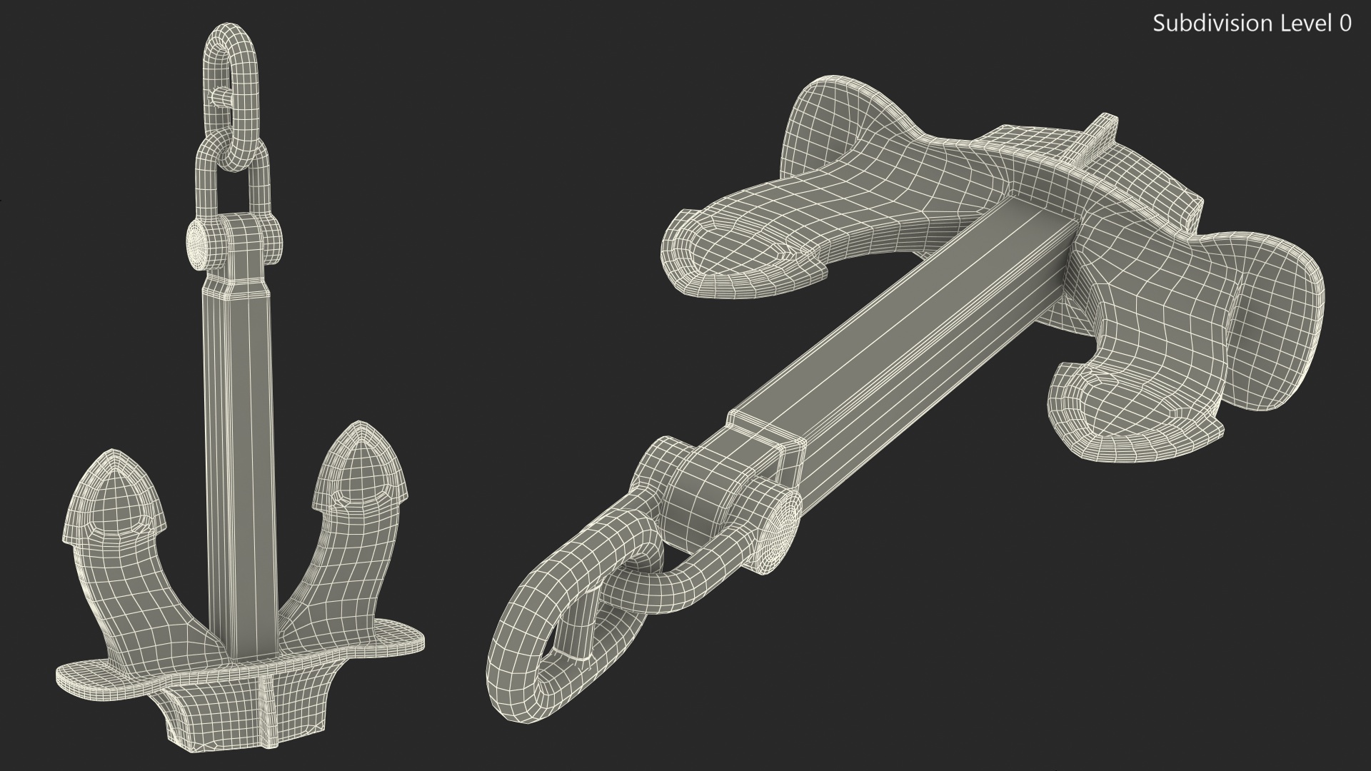 Rusty Anchor 3D