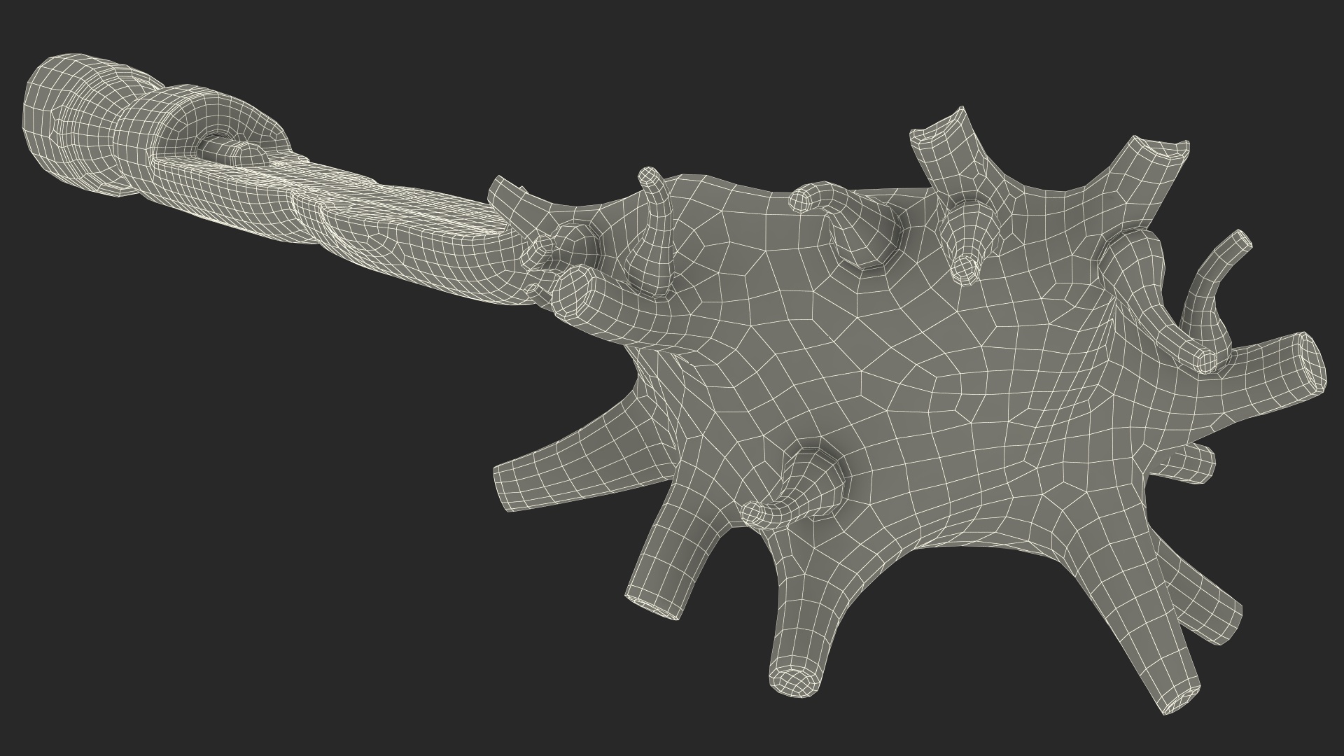 3D Human Brain Neuron Cross-Section Plastic Model