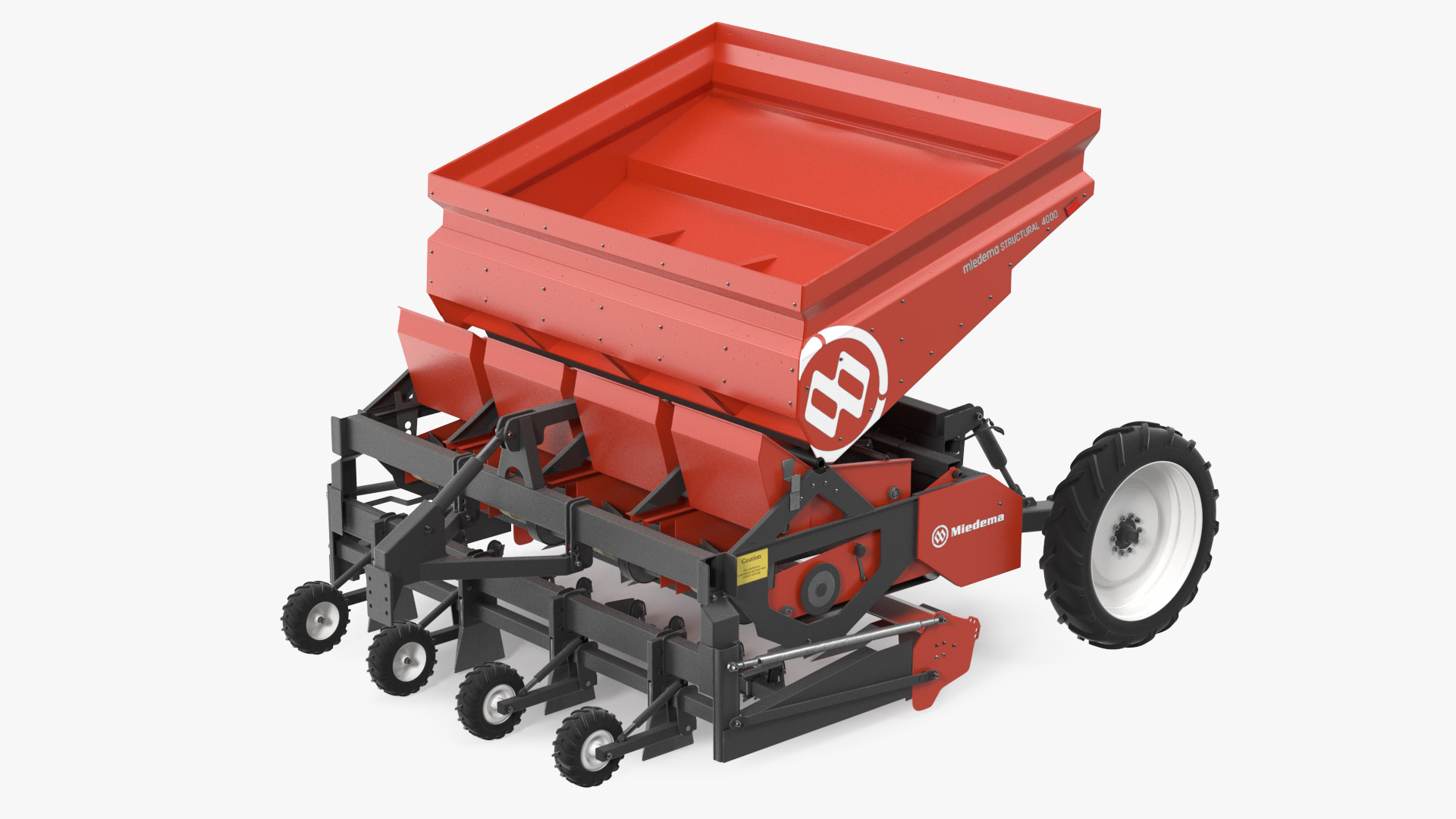 Miedema Structural 4000 Potato Planter Red 3D