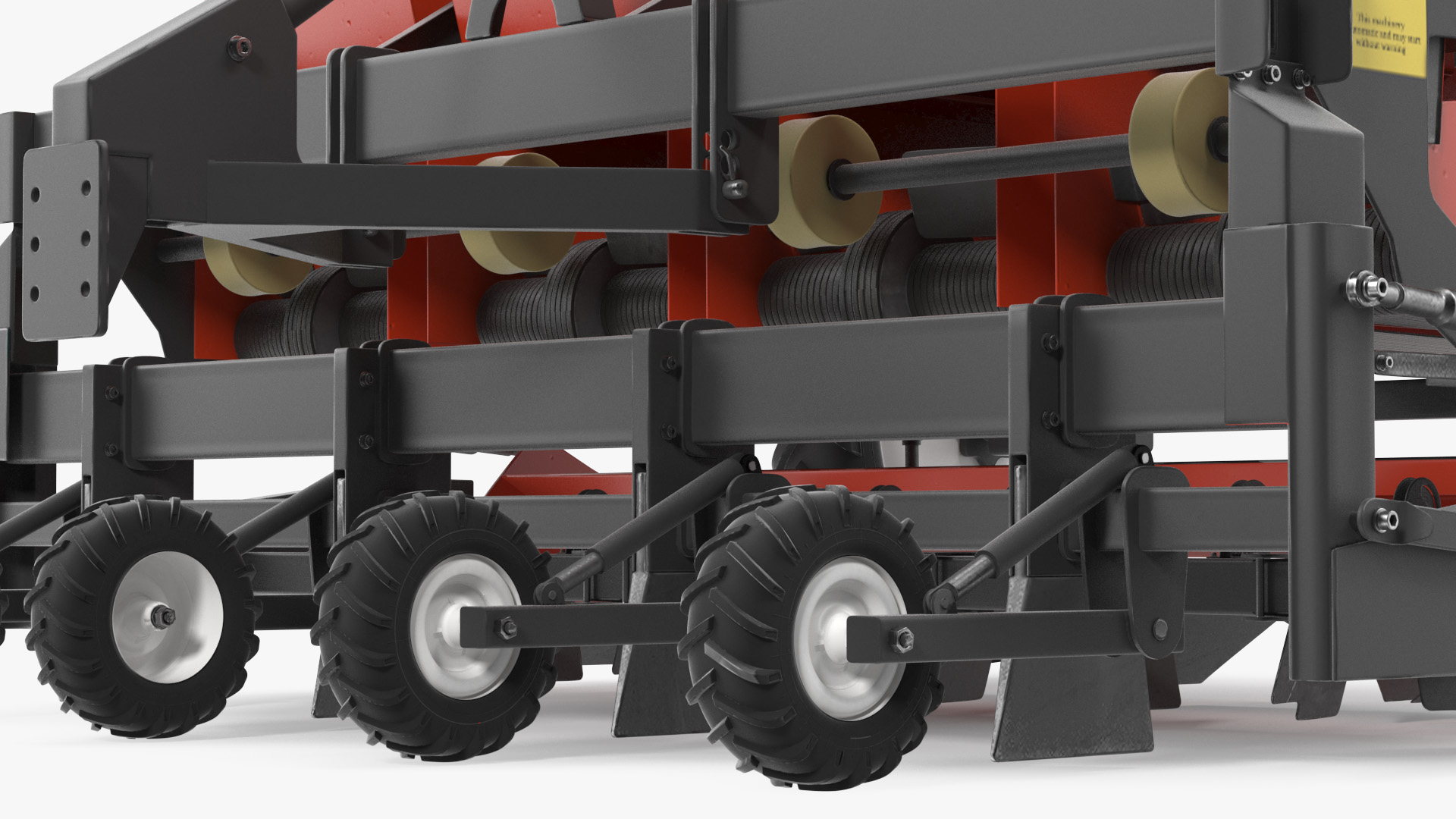 Miedema Structural 4000 Potato Planter Red 3D