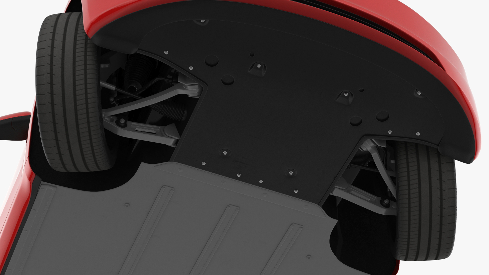 3D Tesla Model 3 2024 Red Lights On Rigged for Maya model