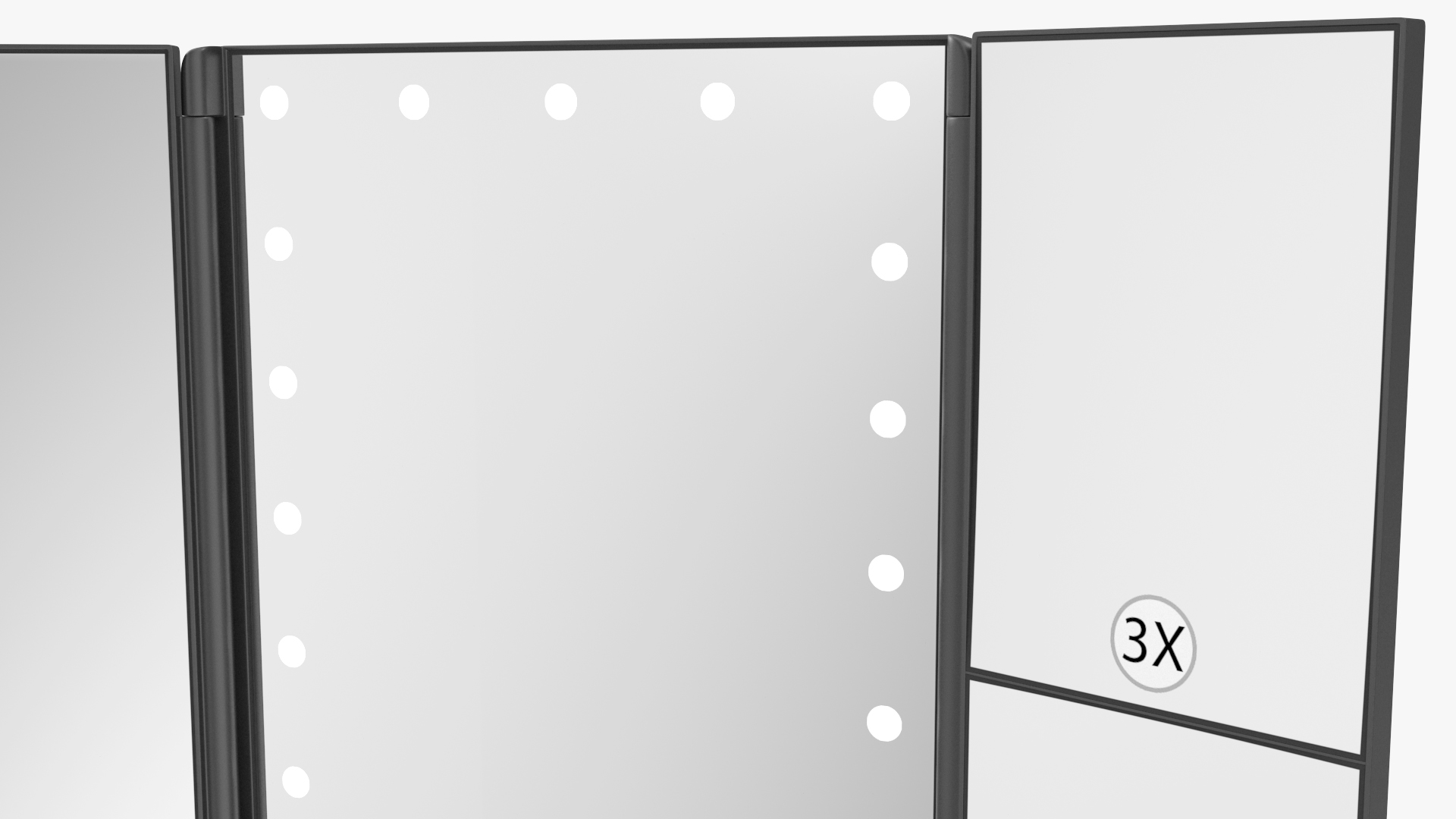 3D model Tri-Fold Lighted Vanity Mirror