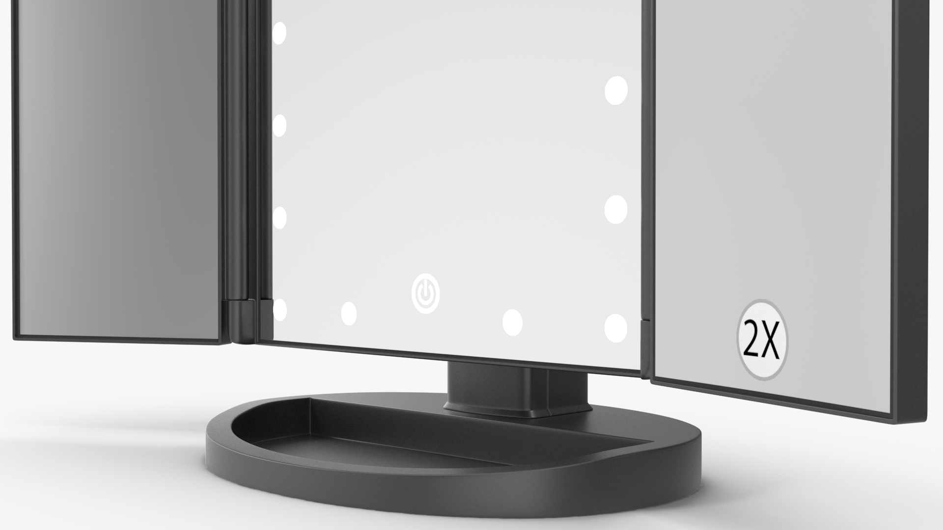 3D model Tri-Fold Lighted Vanity Mirror