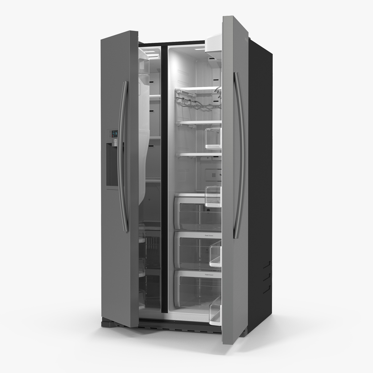Samsung Stainless Side By Side Refrigerator, view 5