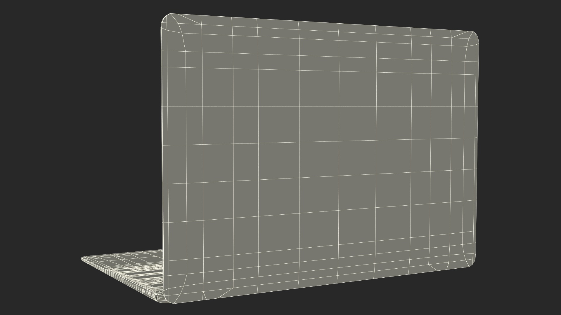 3D Modern Laptop model