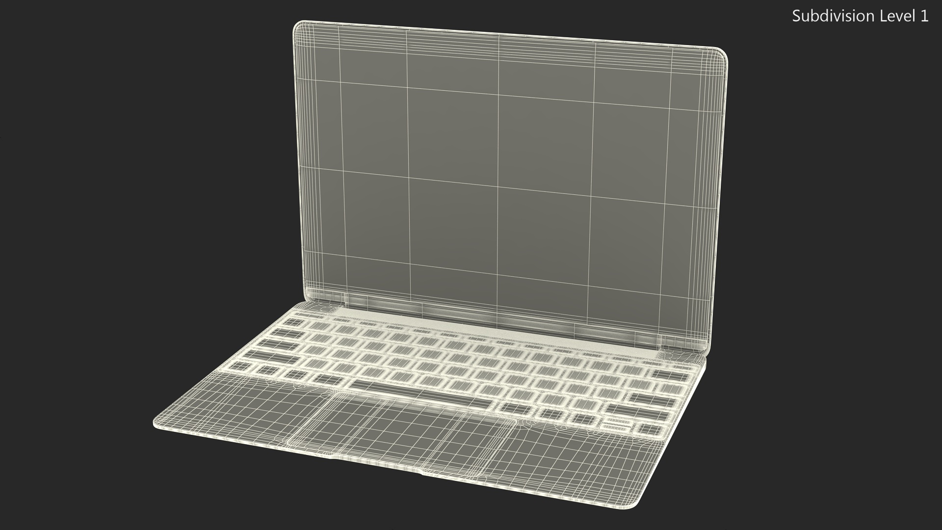 3D Modern Laptop model