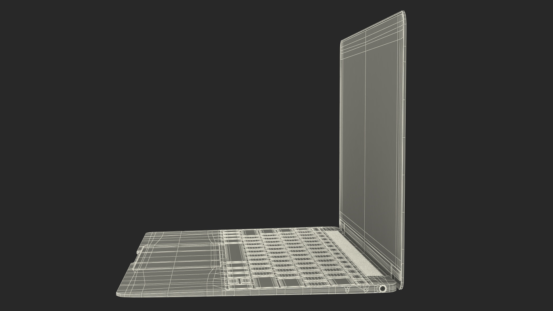 3D Modern Laptop model