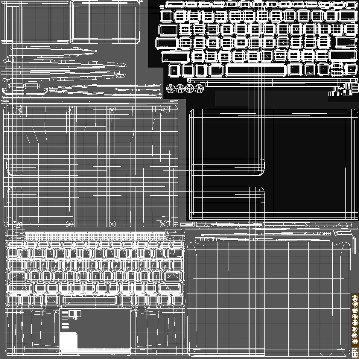 3D Modern Laptop model