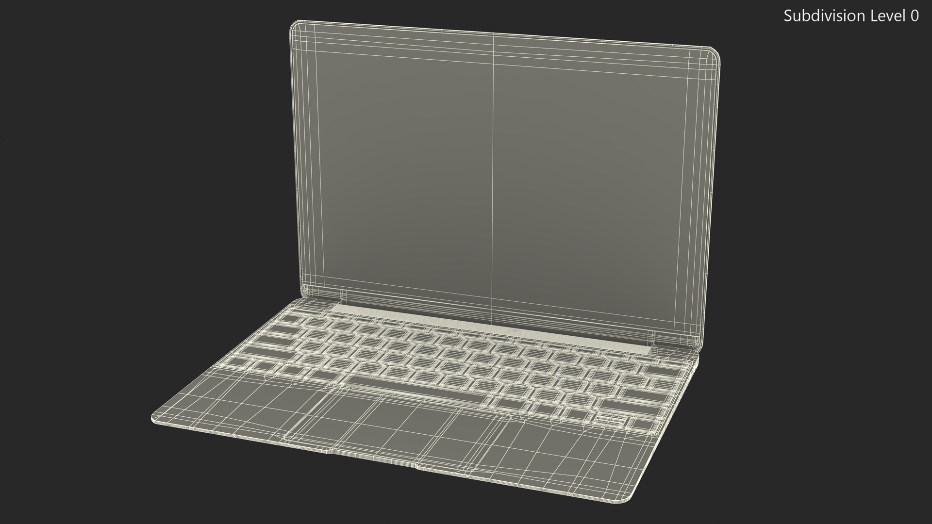 3D Modern Laptop model