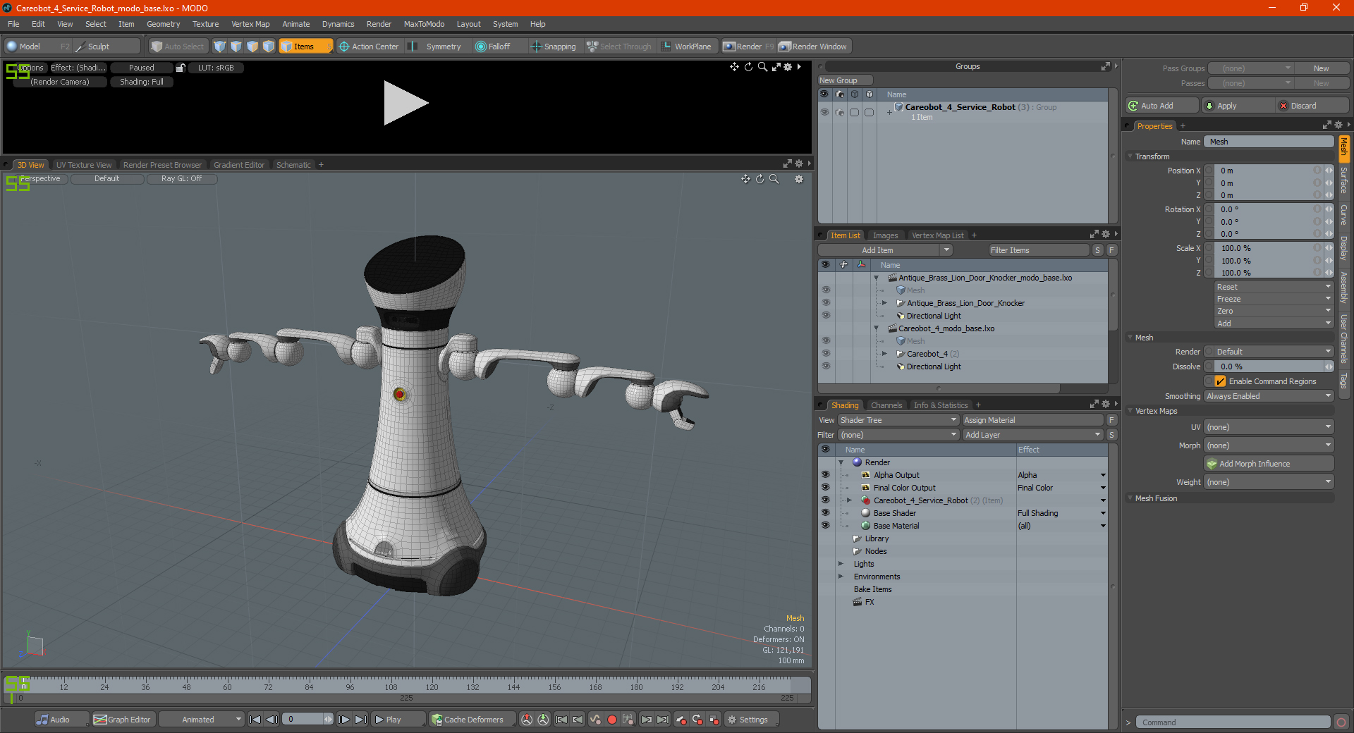 Careobot 4 Service Robot 3D model