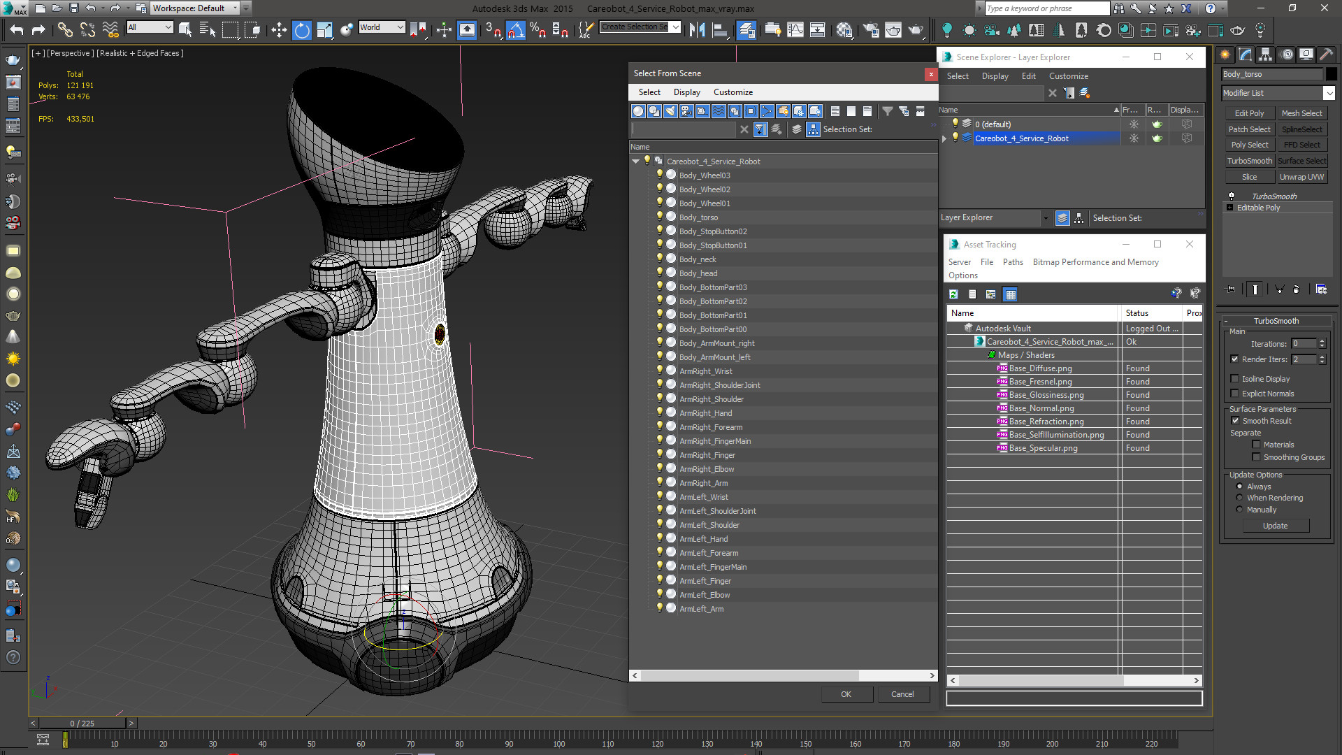 Careobot 4 Service Robot 3D model