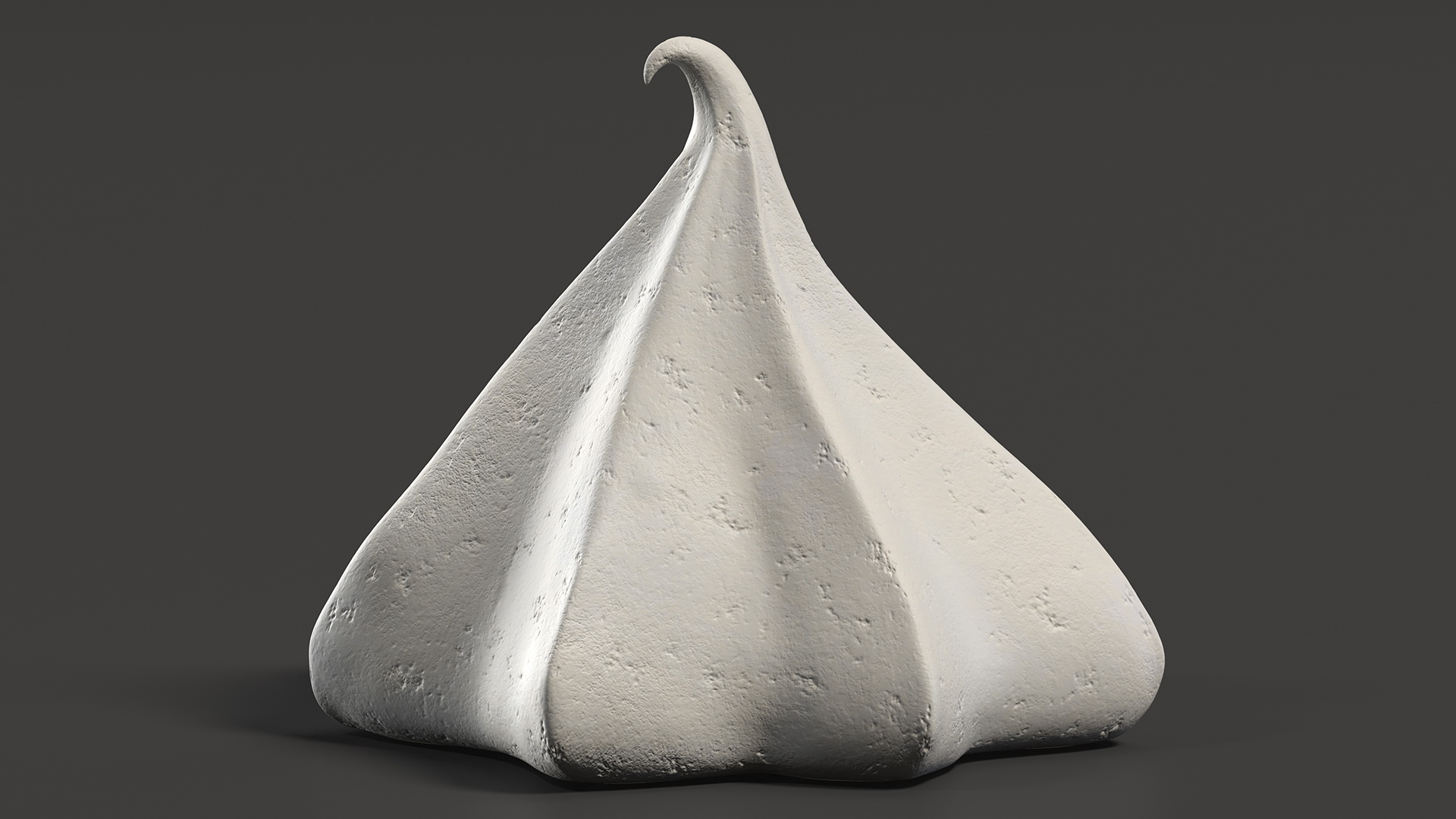 Small Meringue Cone Vanilla 3D