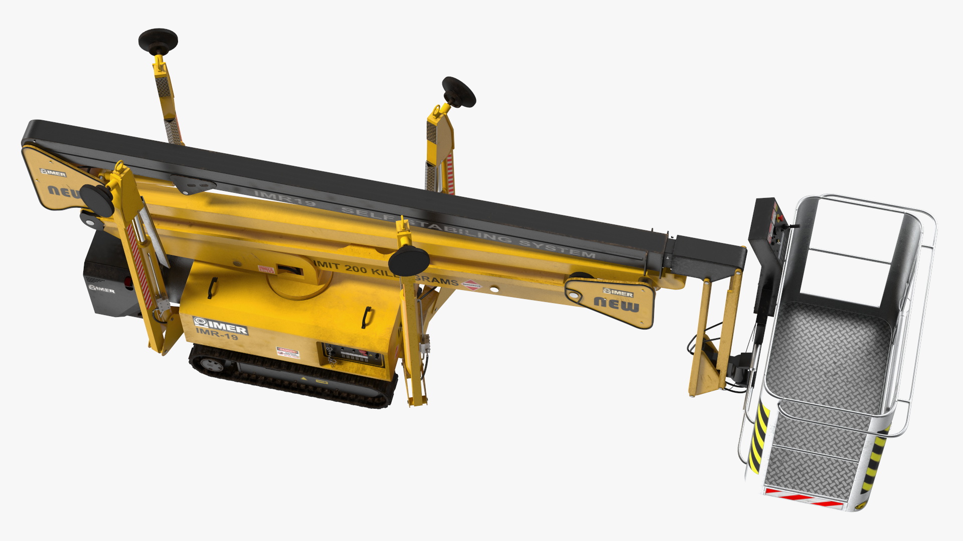 Industrial Articulated Boom Lift 3D