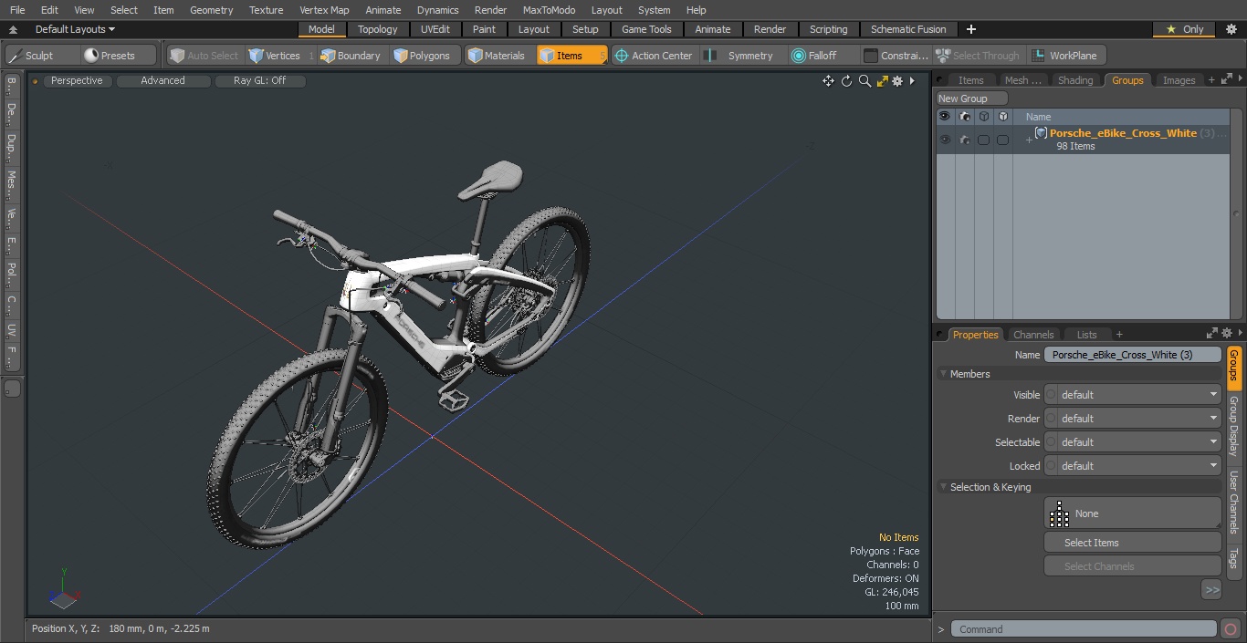 3D model Porsche eBike Cross White
