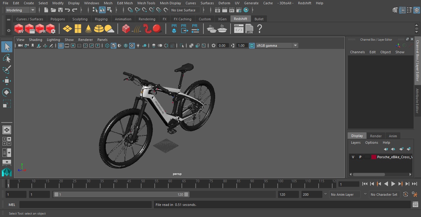 3D model Porsche eBike Cross White