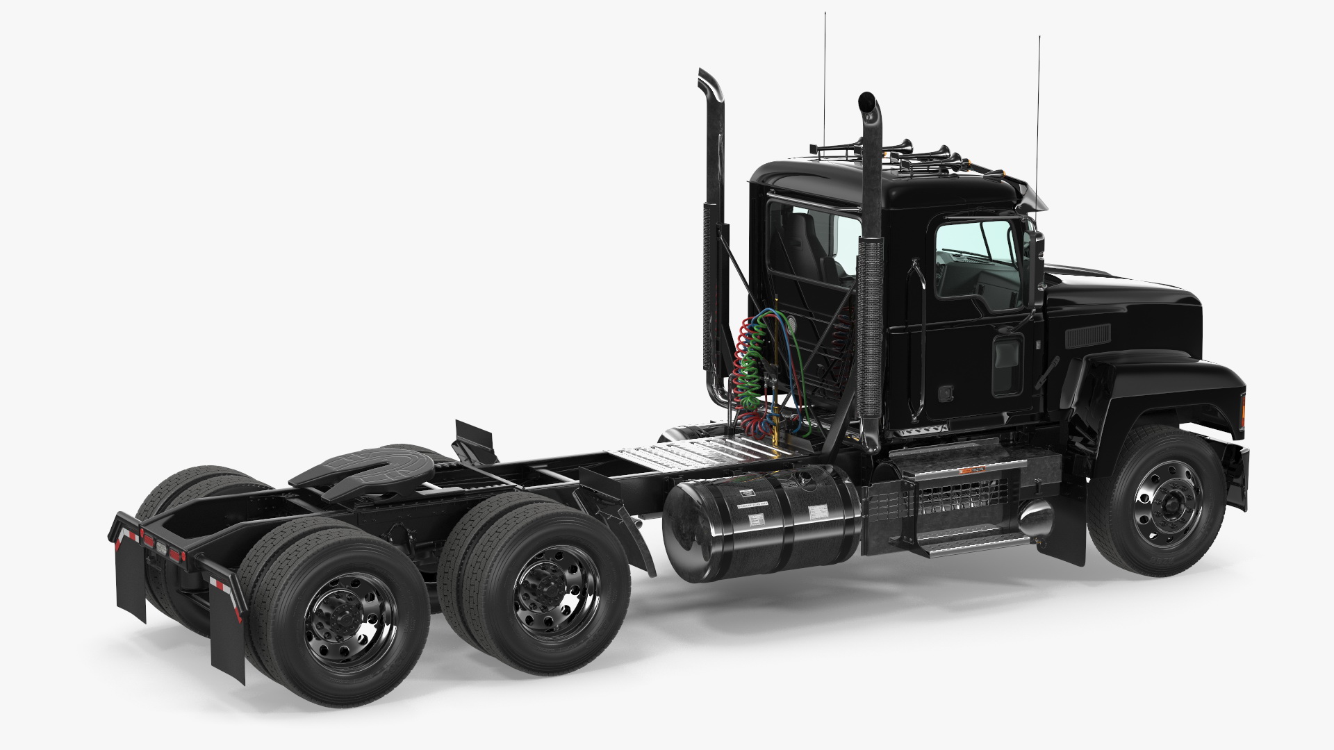 3D model 2025 Straight Truck Black