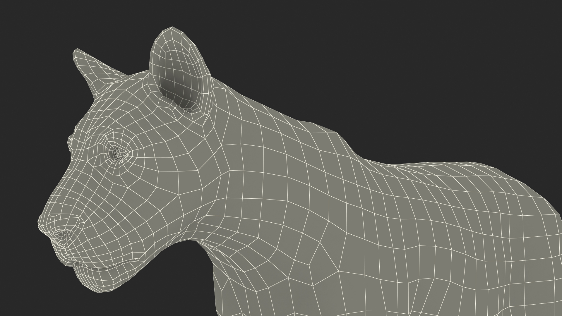 White Male Lion Walking Pose Fur 3D