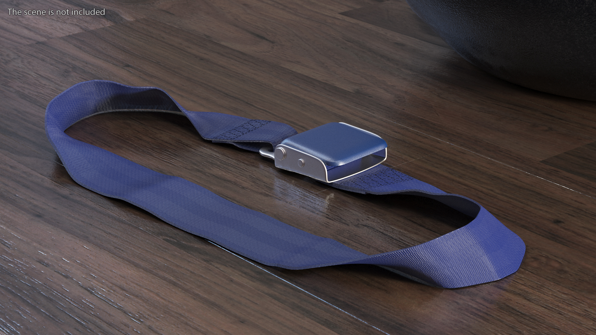 Airplane Seat Belt Extender Type B Blue 3D model