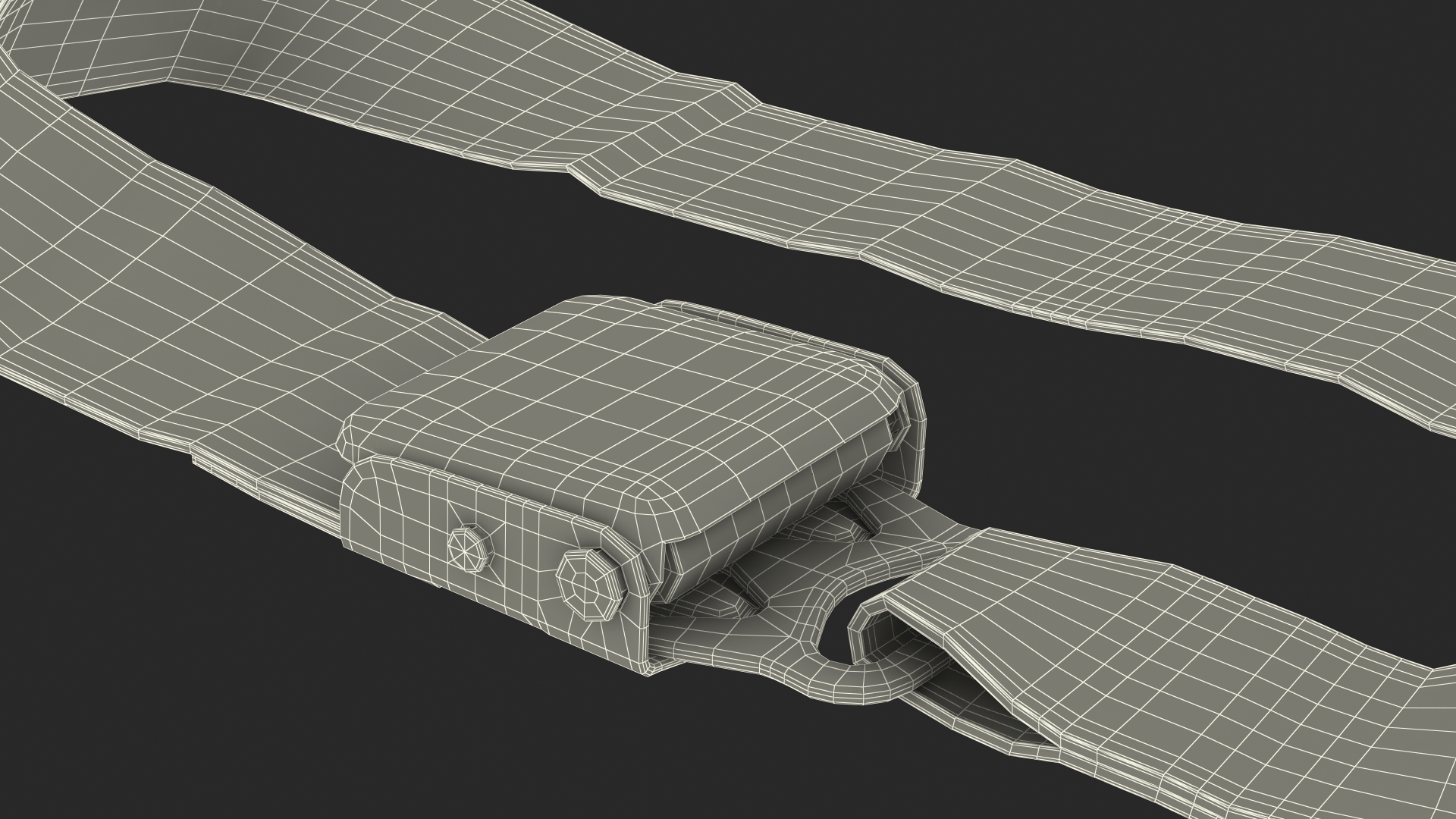 Airplane Seat Belt Extender Type B Blue 3D model