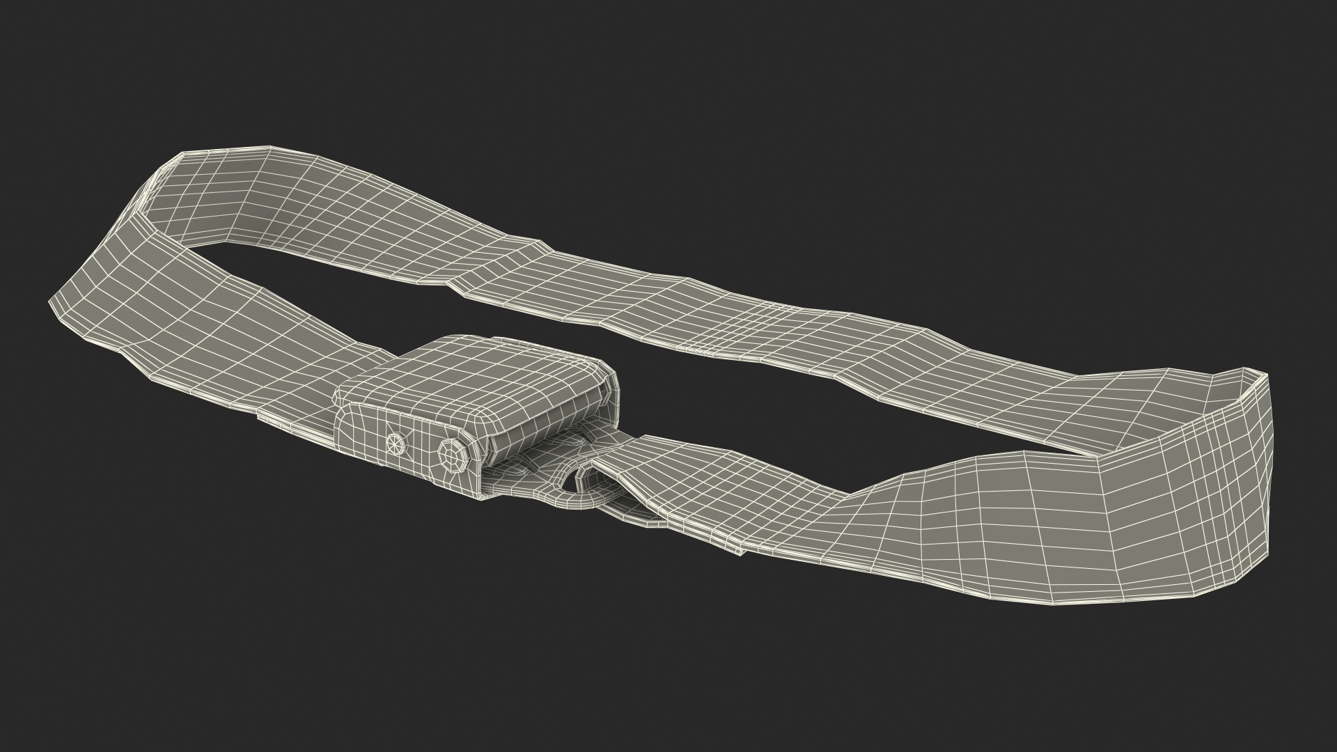 Airplane Seat Belt Extender Type B Blue 3D model