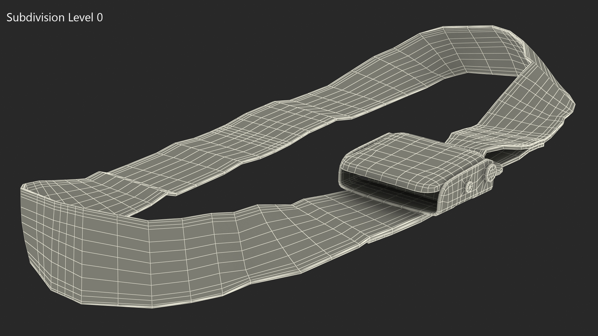 Airplane Seat Belt Extender Type B Blue 3D model