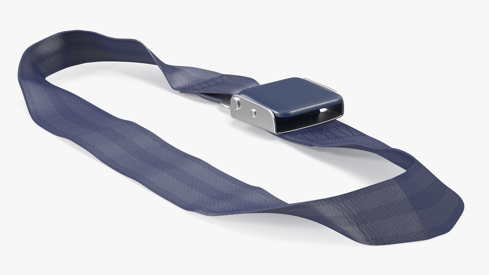 Airplane Seat Belt Extender Type B Blue 3D model
