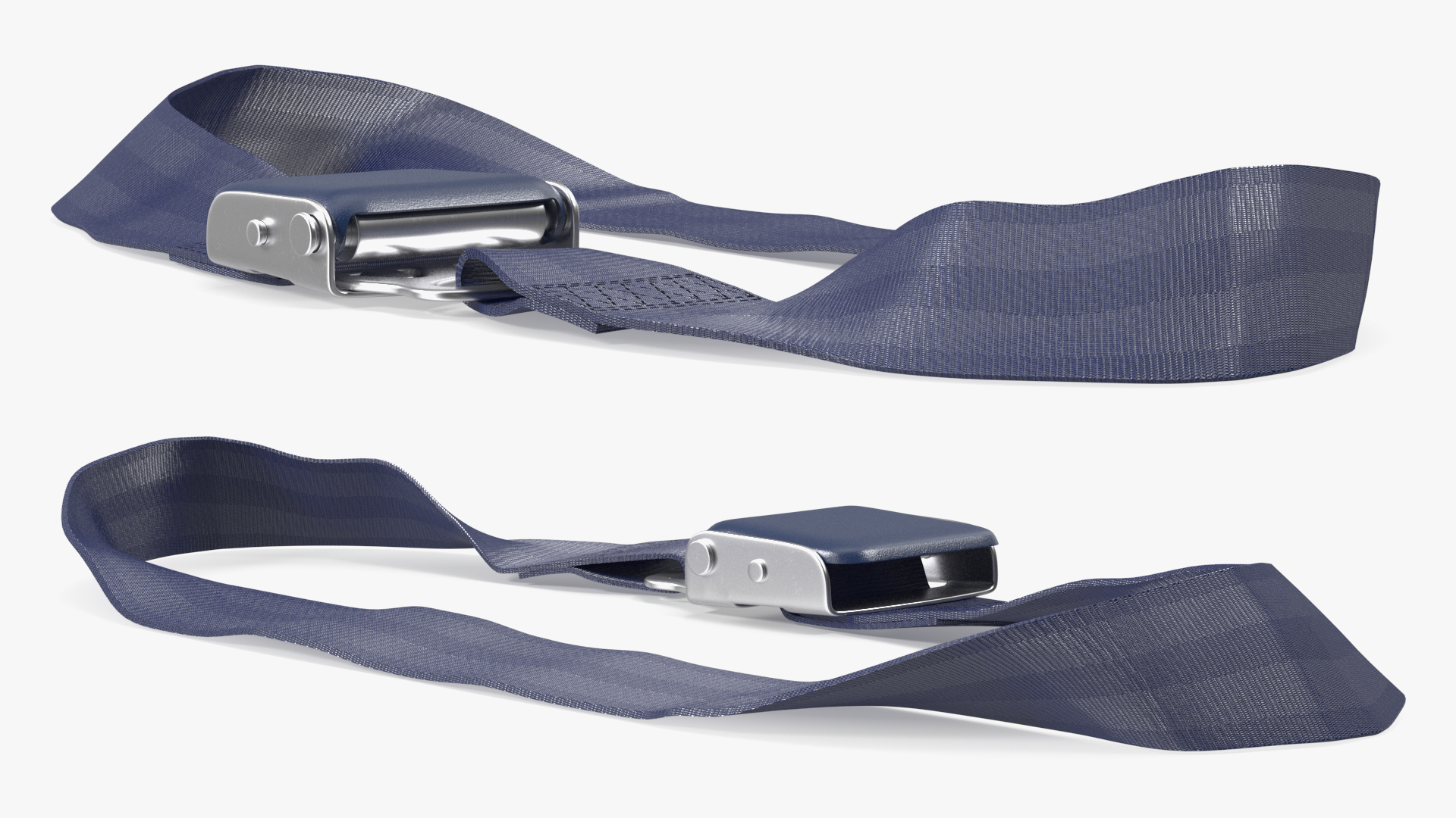 Airplane Seat Belt Extender Type B Blue 3D model