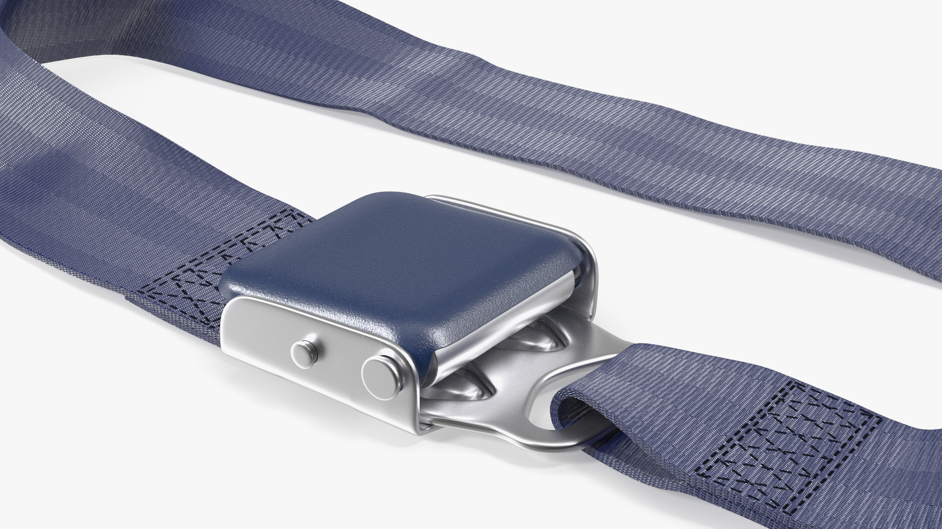 Airplane Seat Belt Extender Type B Blue 3D model
