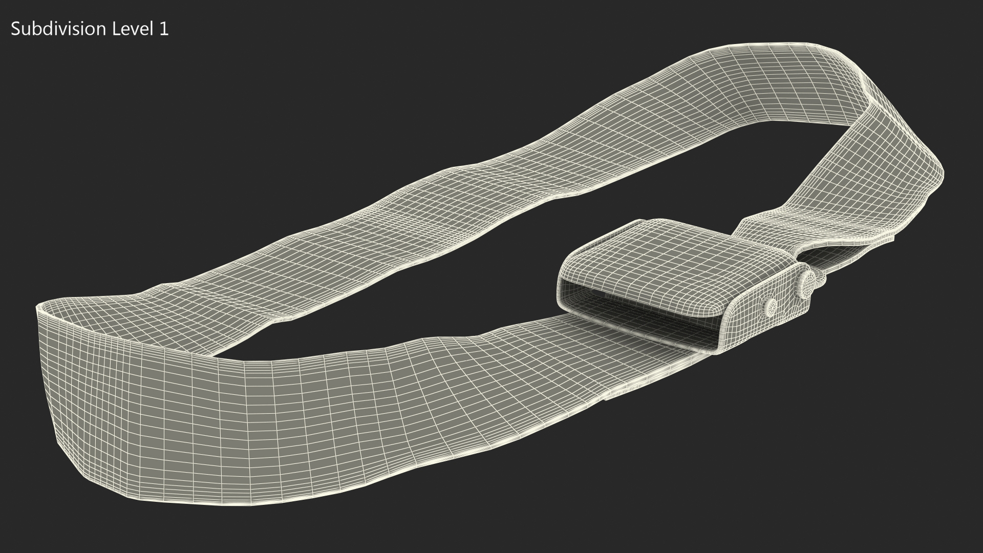 Airplane Seat Belt Extender Type B Blue 3D model