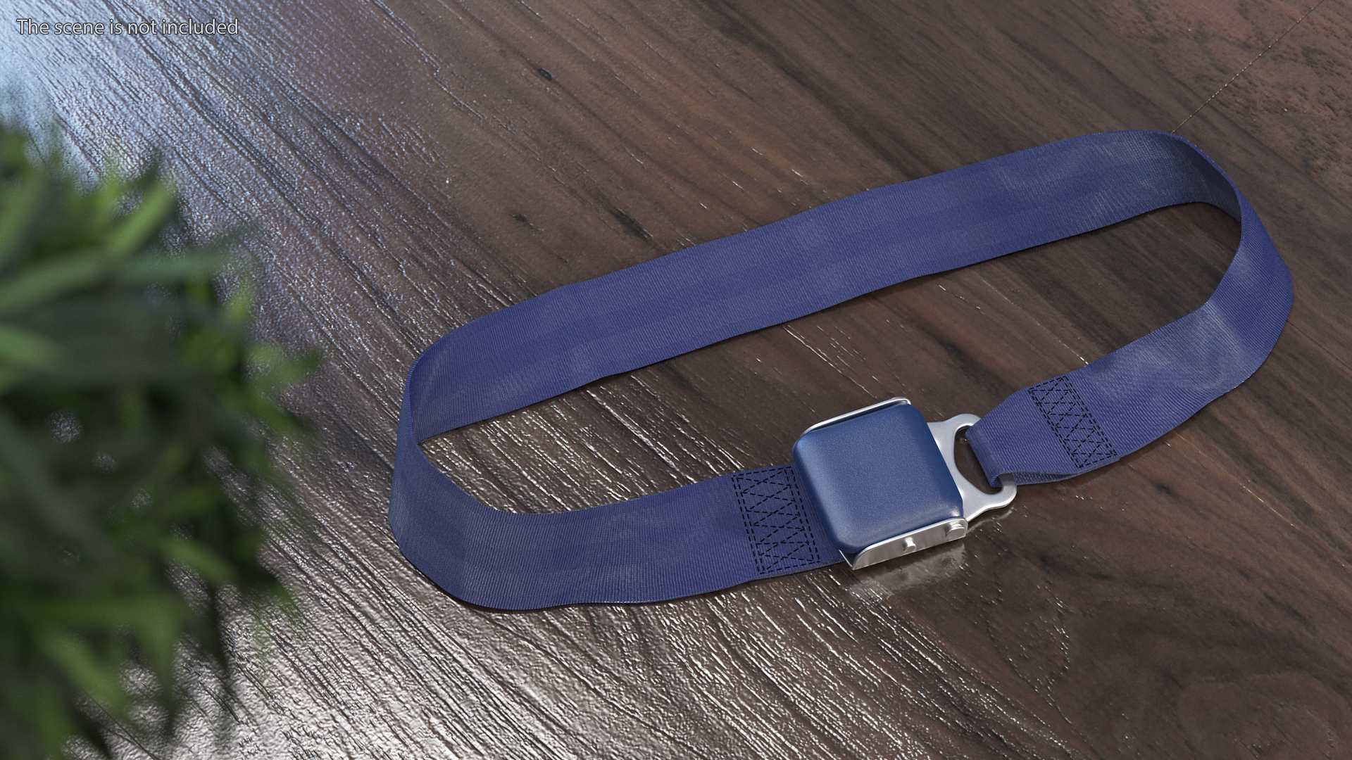 Airplane Seat Belt Extender Type B Blue 3D model