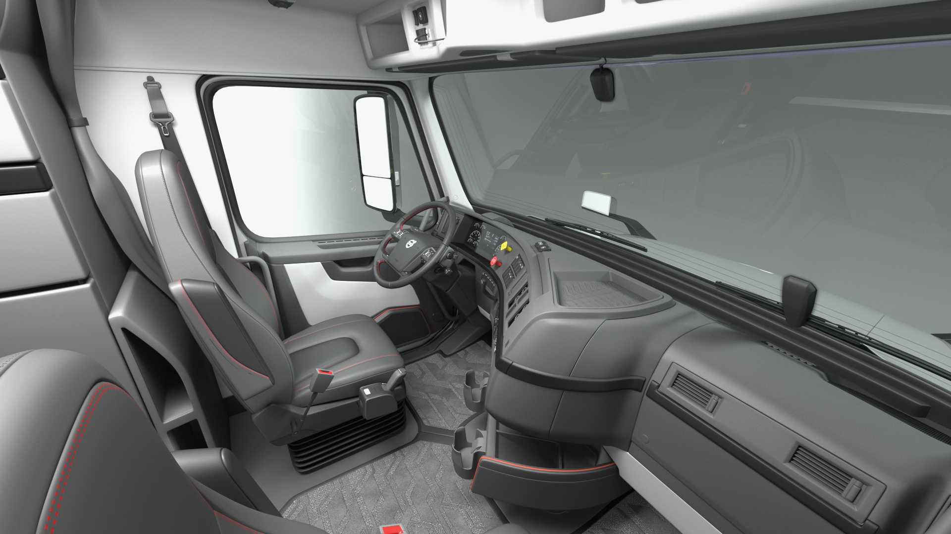3D model Volvo VNL 860 Truck with Logging Trailer