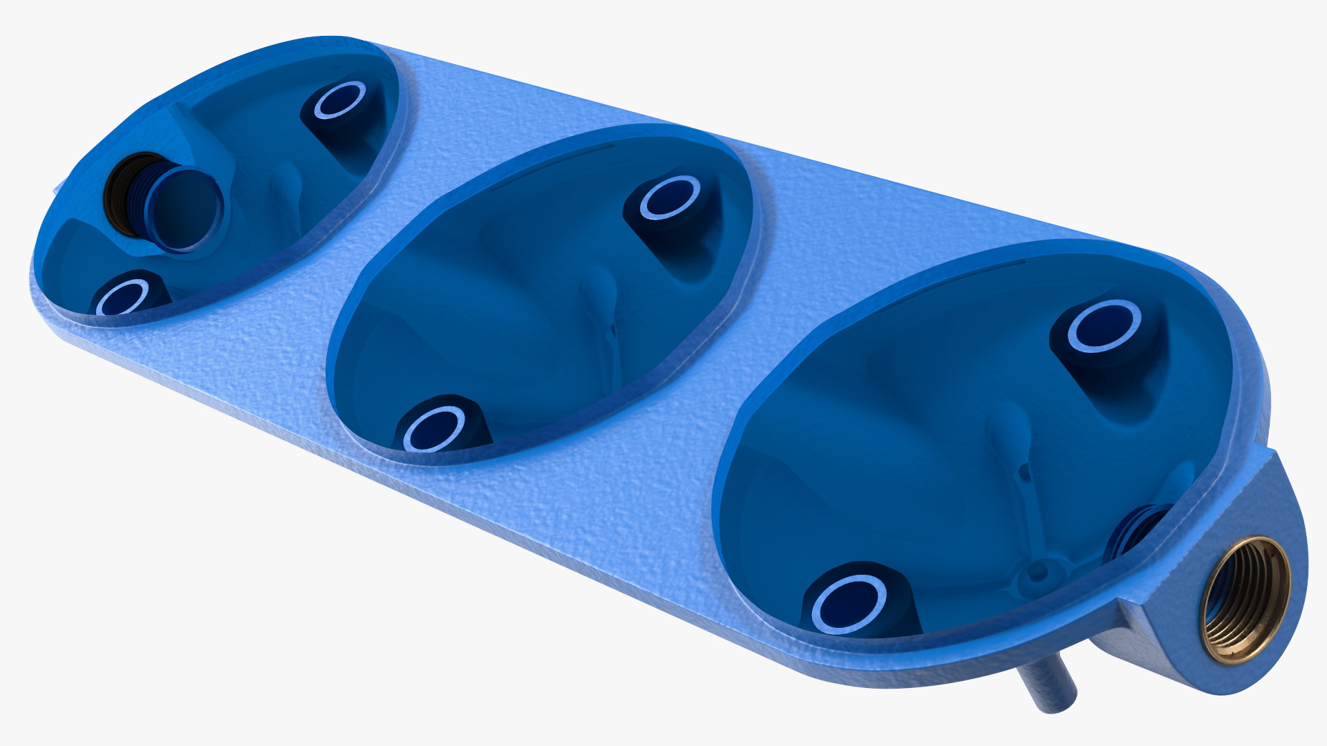 3D Triple Stage Water Filter Housing with Filters