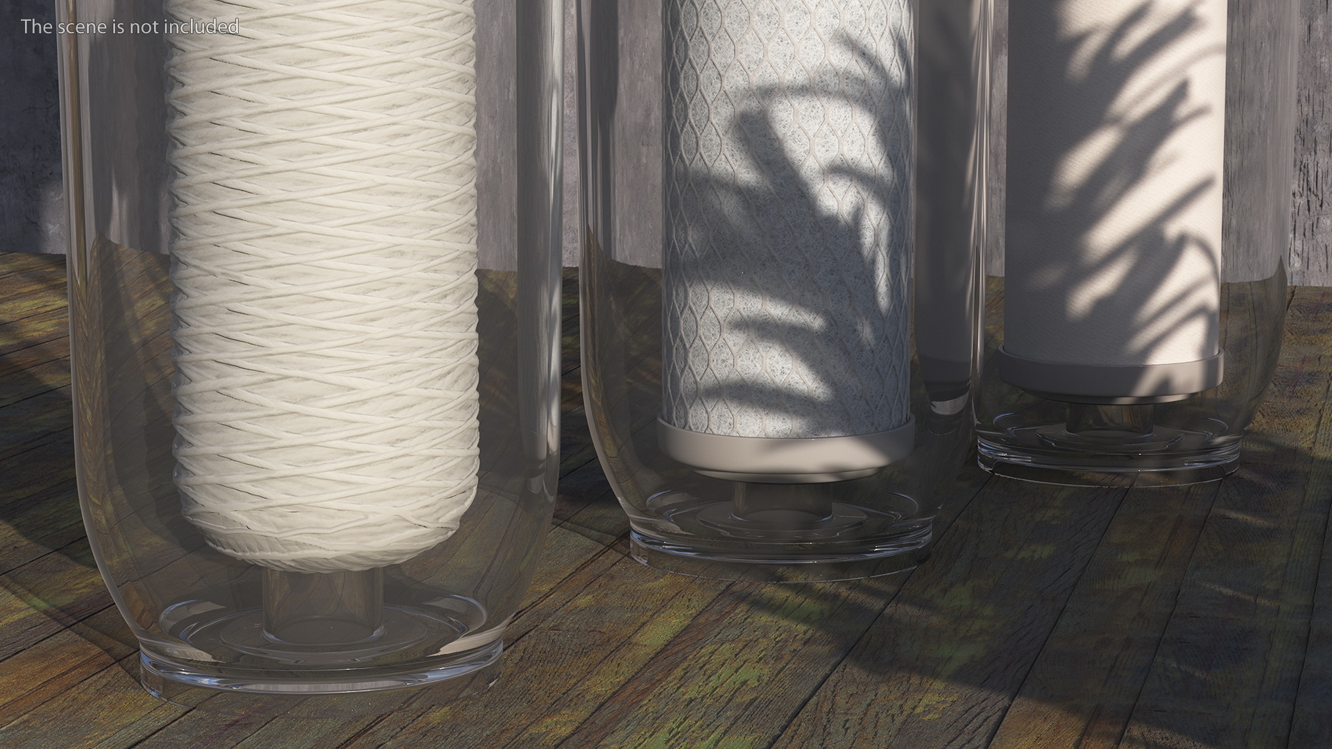 3D Triple Stage Water Filter Housing with Filters