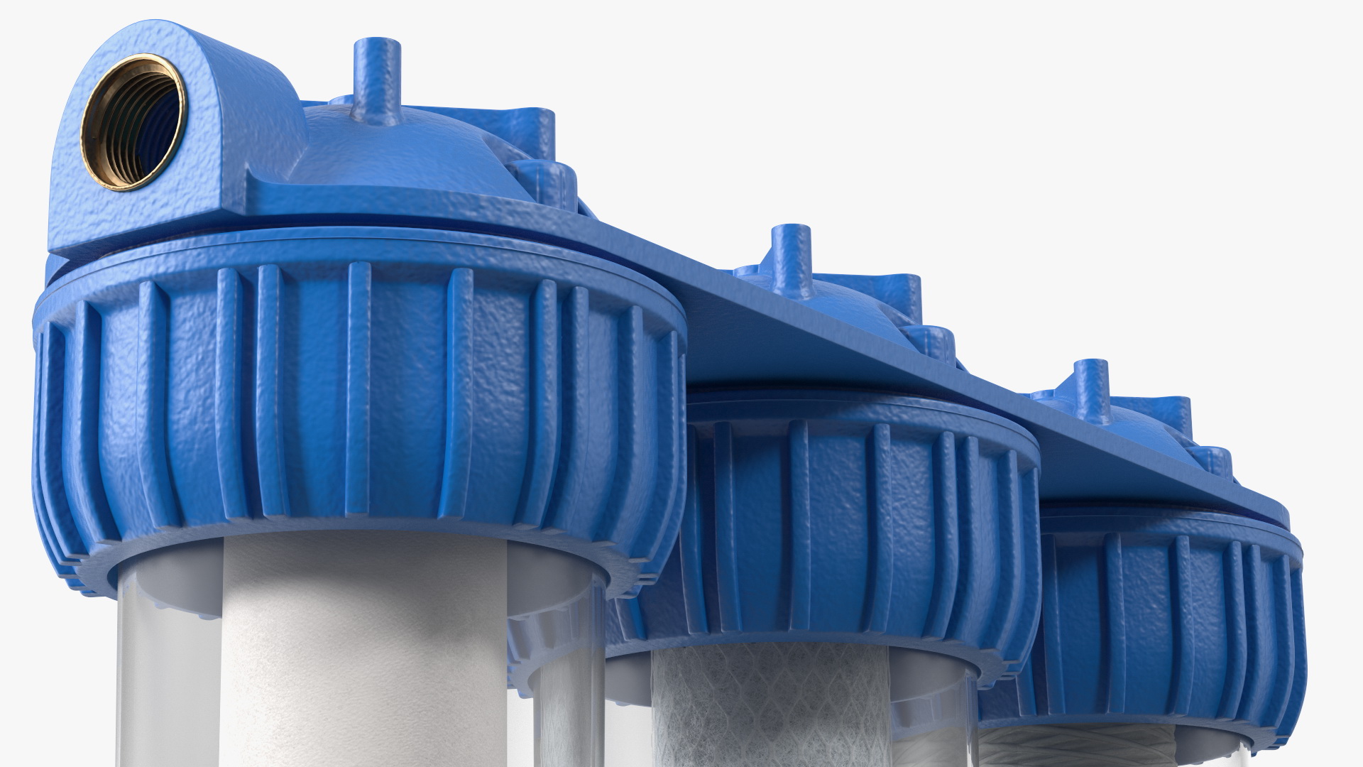 3D Triple Stage Water Filter Housing with Filters