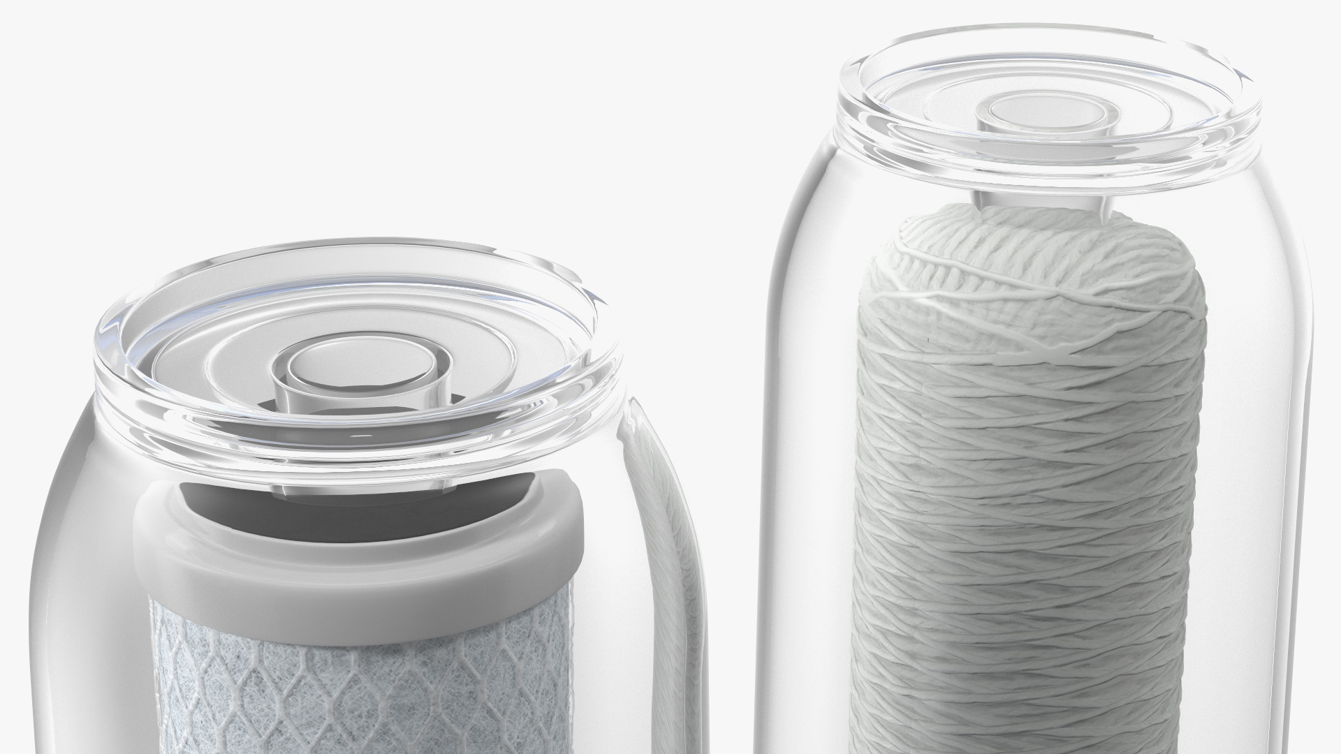 3D Triple Stage Water Filter Housing with Filters