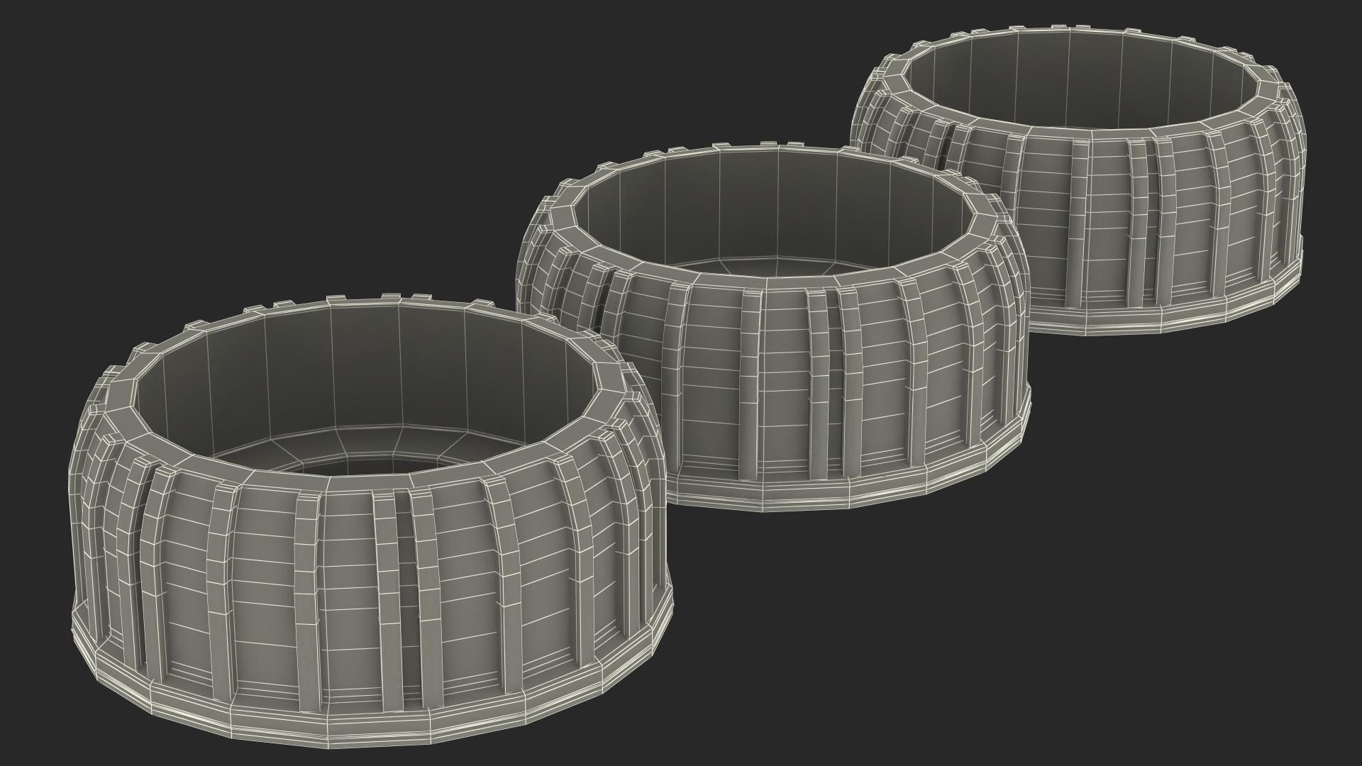 3D Triple Stage Water Filter Housing with Filters